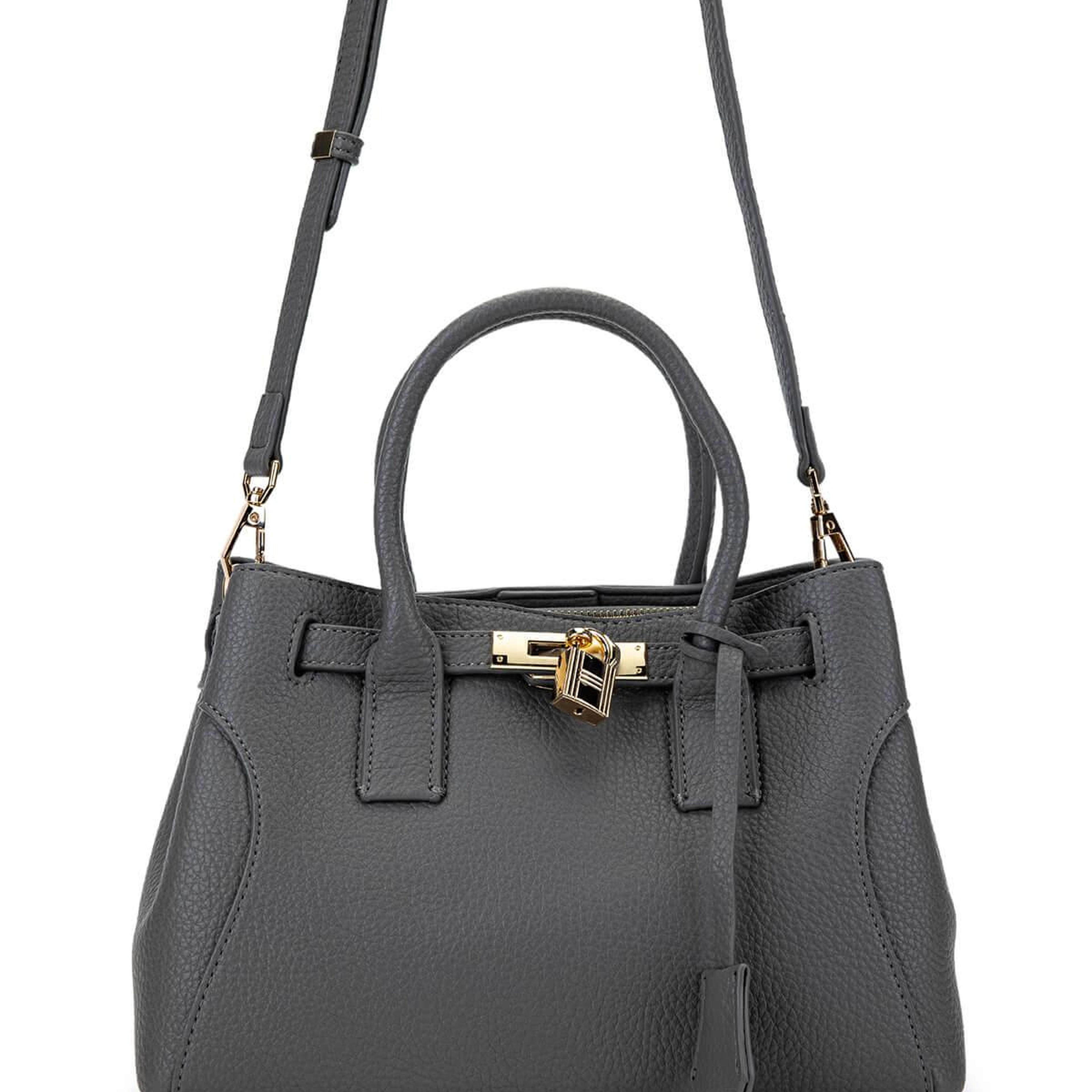 Tamer Tanca Kadın Suni Deri Gri Omuz Çanta