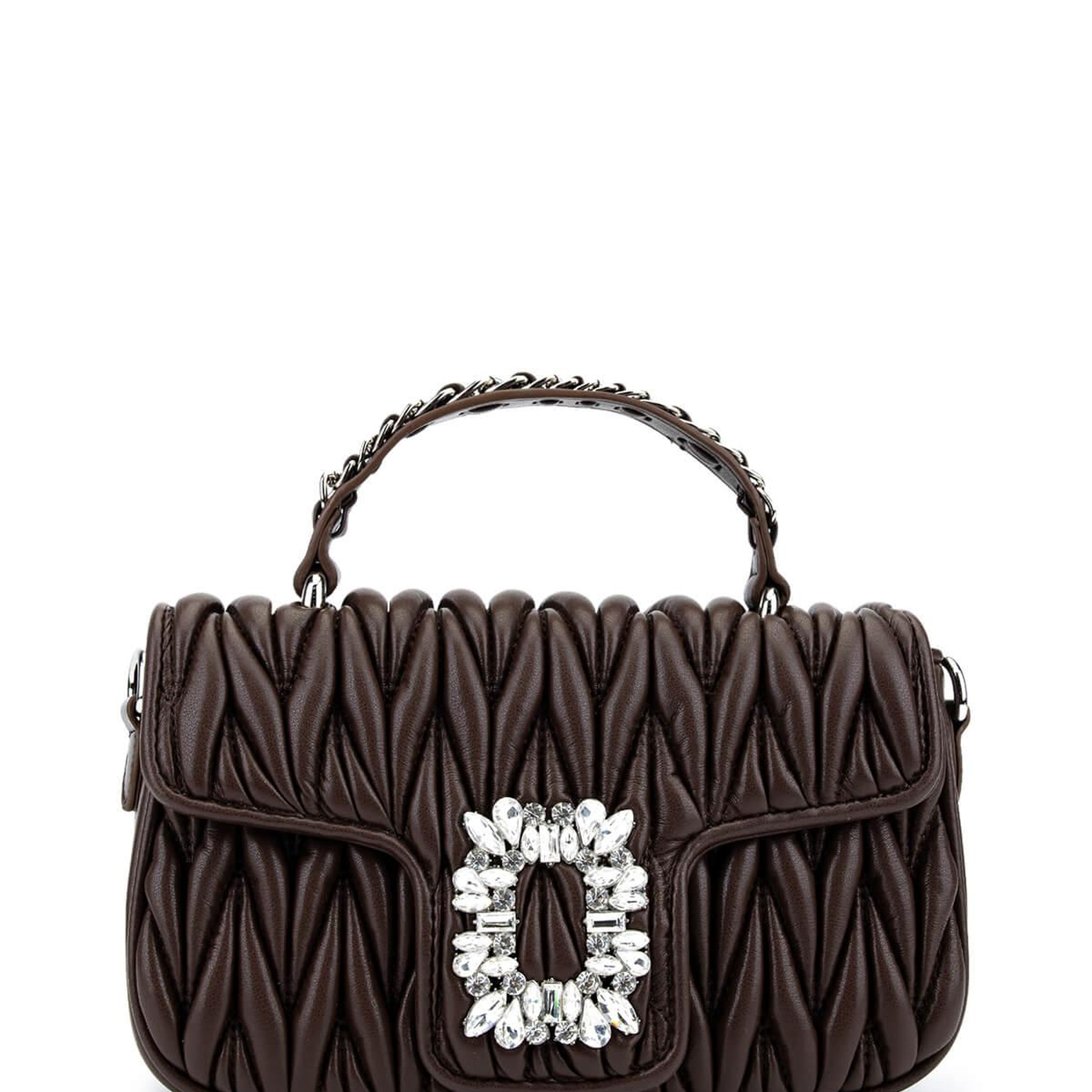 Tamer Tanca Kadın Suni Deri Kahverengi Omuz Çanta