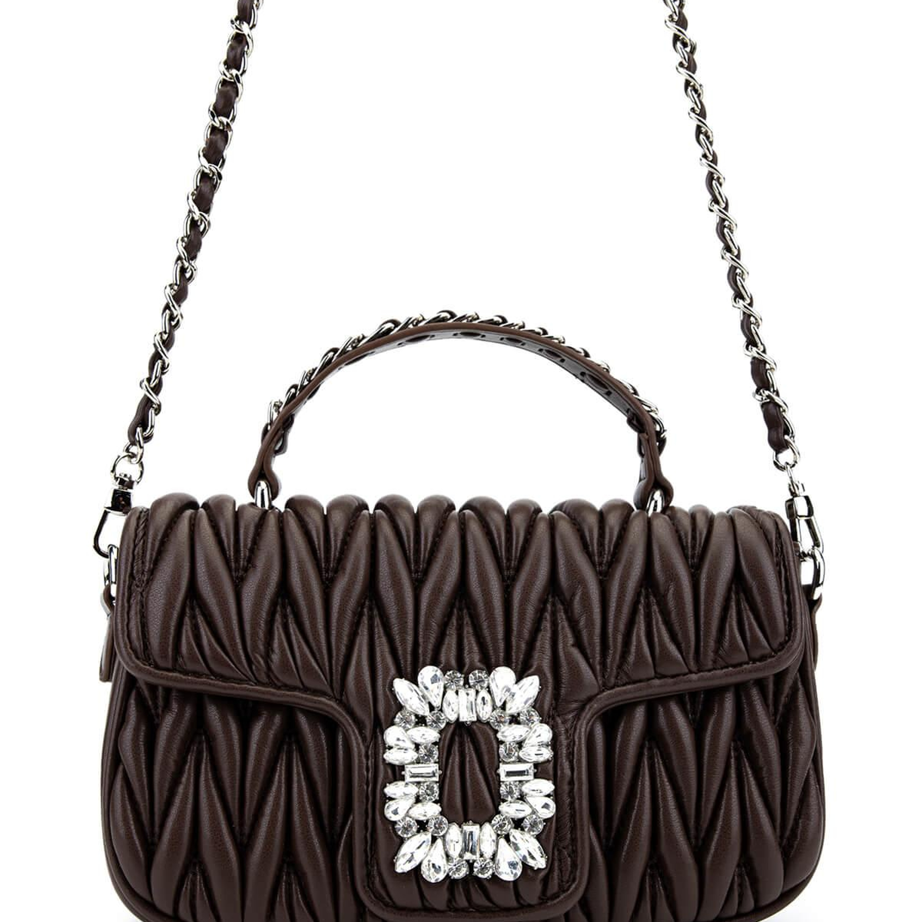 Tamer Tanca Kadın Suni Deri Kahverengi Omuz Çanta