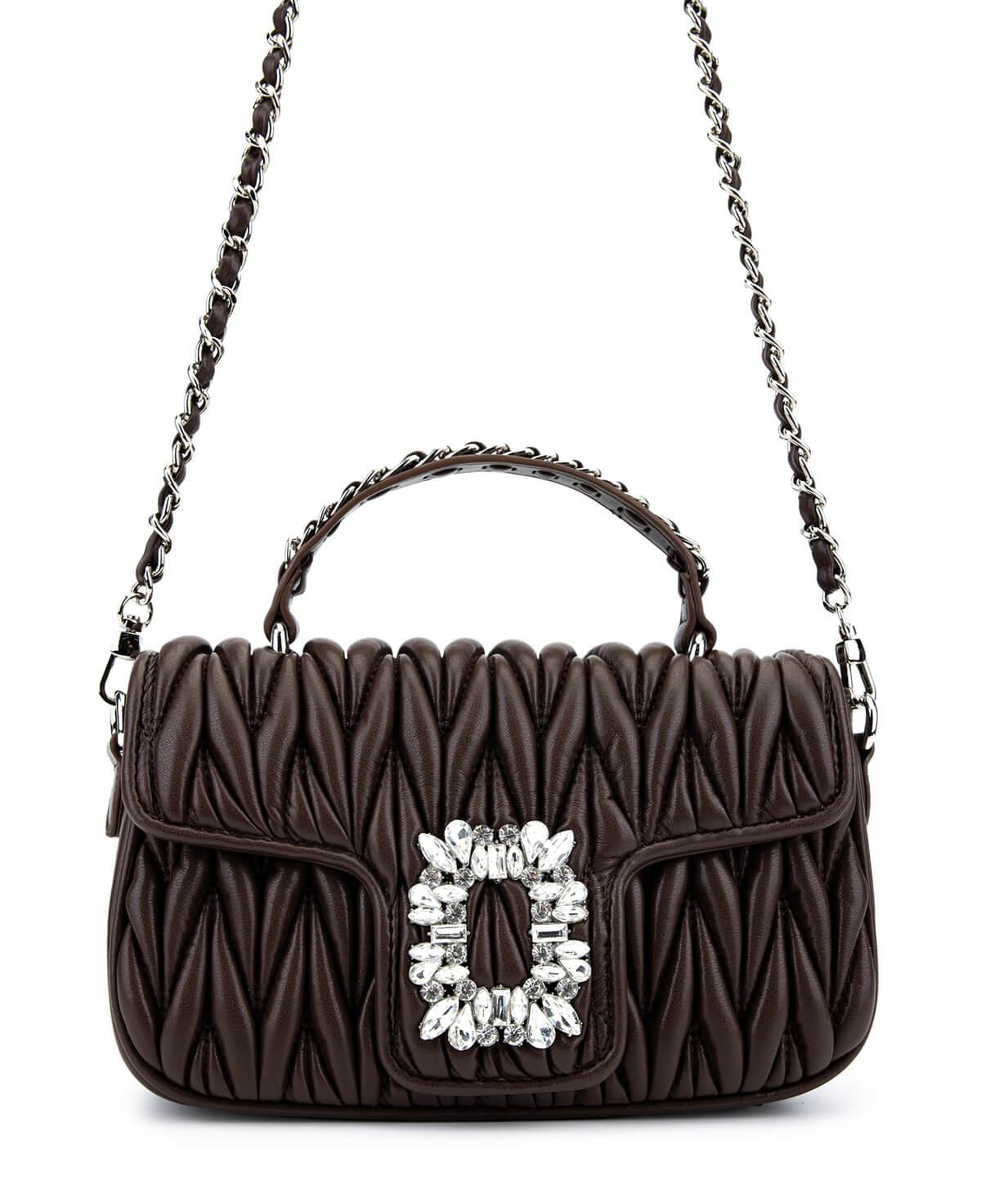 Tamer Tanca Kadın Suni Deri Kahverengi Omuz Çanta