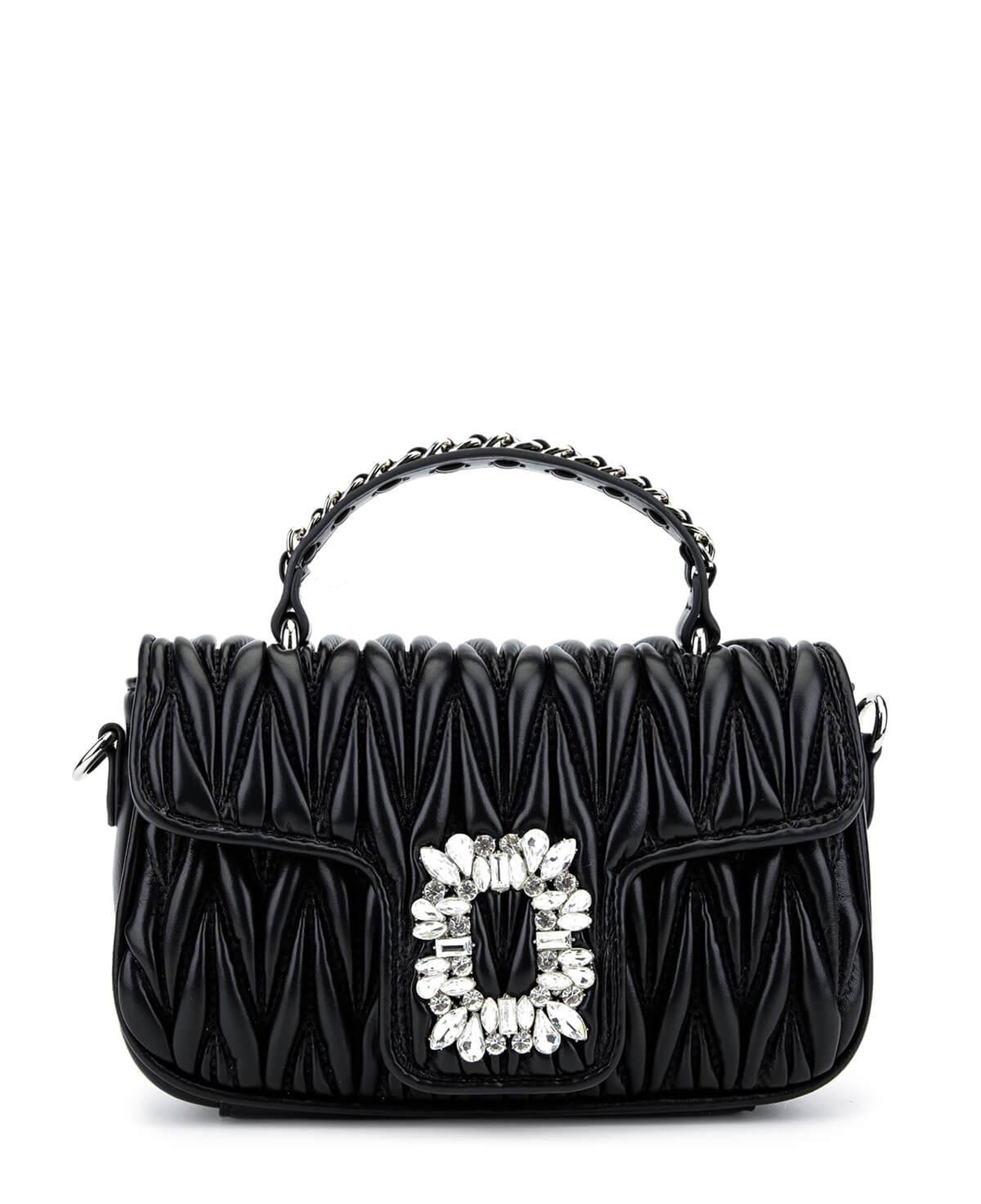 Tamer Tanca Kadın Suni Deri Siyah Omuz Çanta