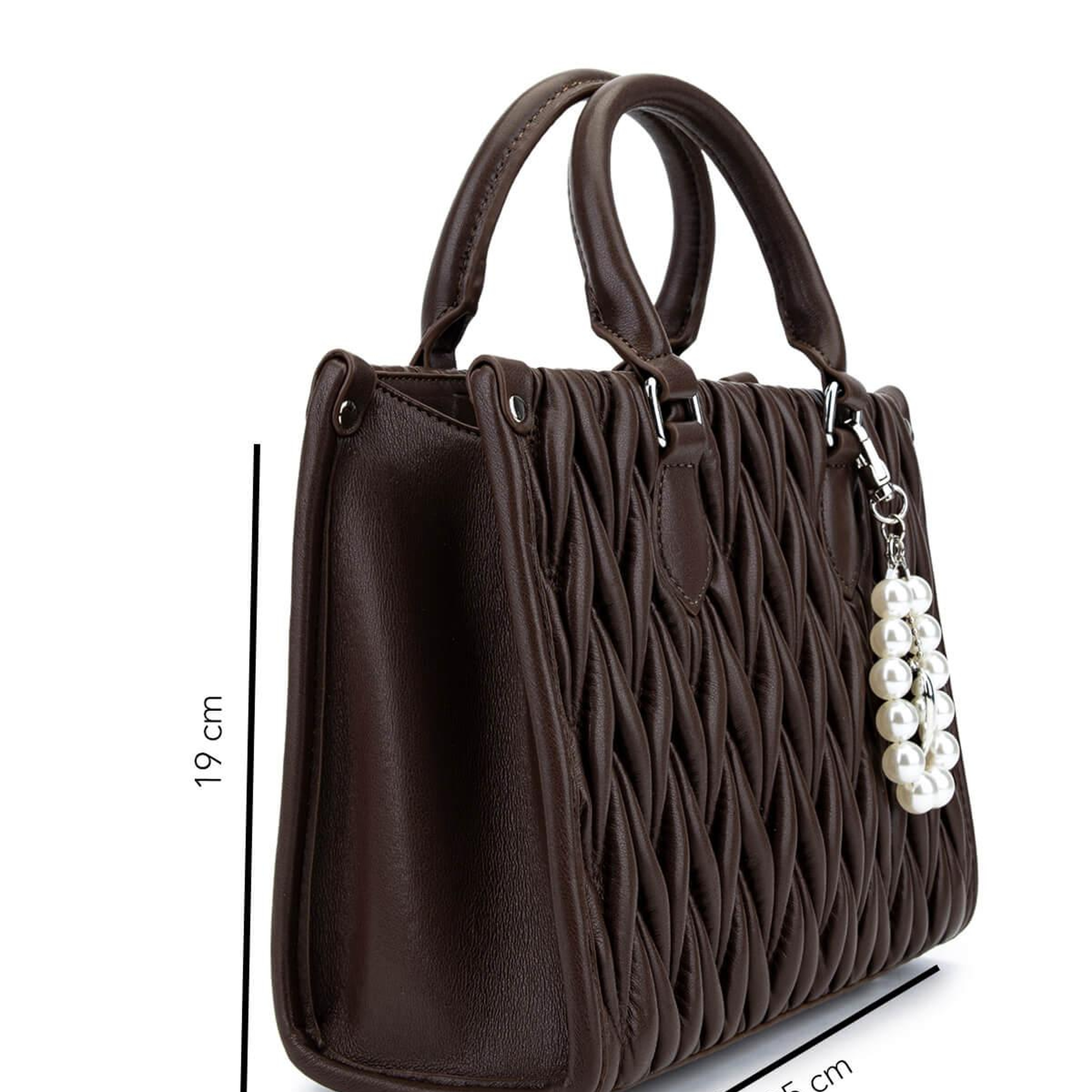 Tamer Tanca Kadın Suni Deri Kahverengi Omuz Çanta