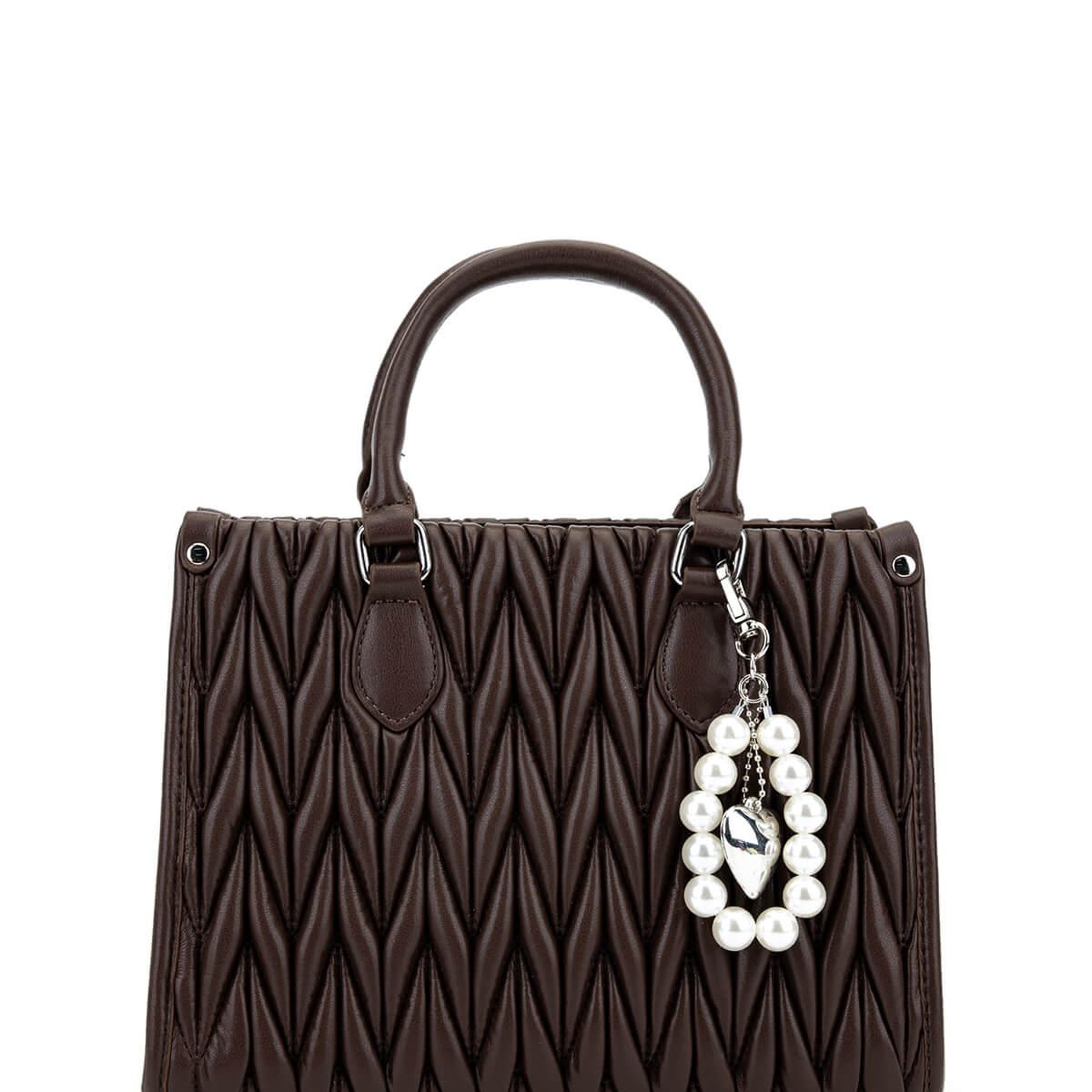 Tamer Tanca Kadın Suni Deri Kahverengi Omuz Çanta