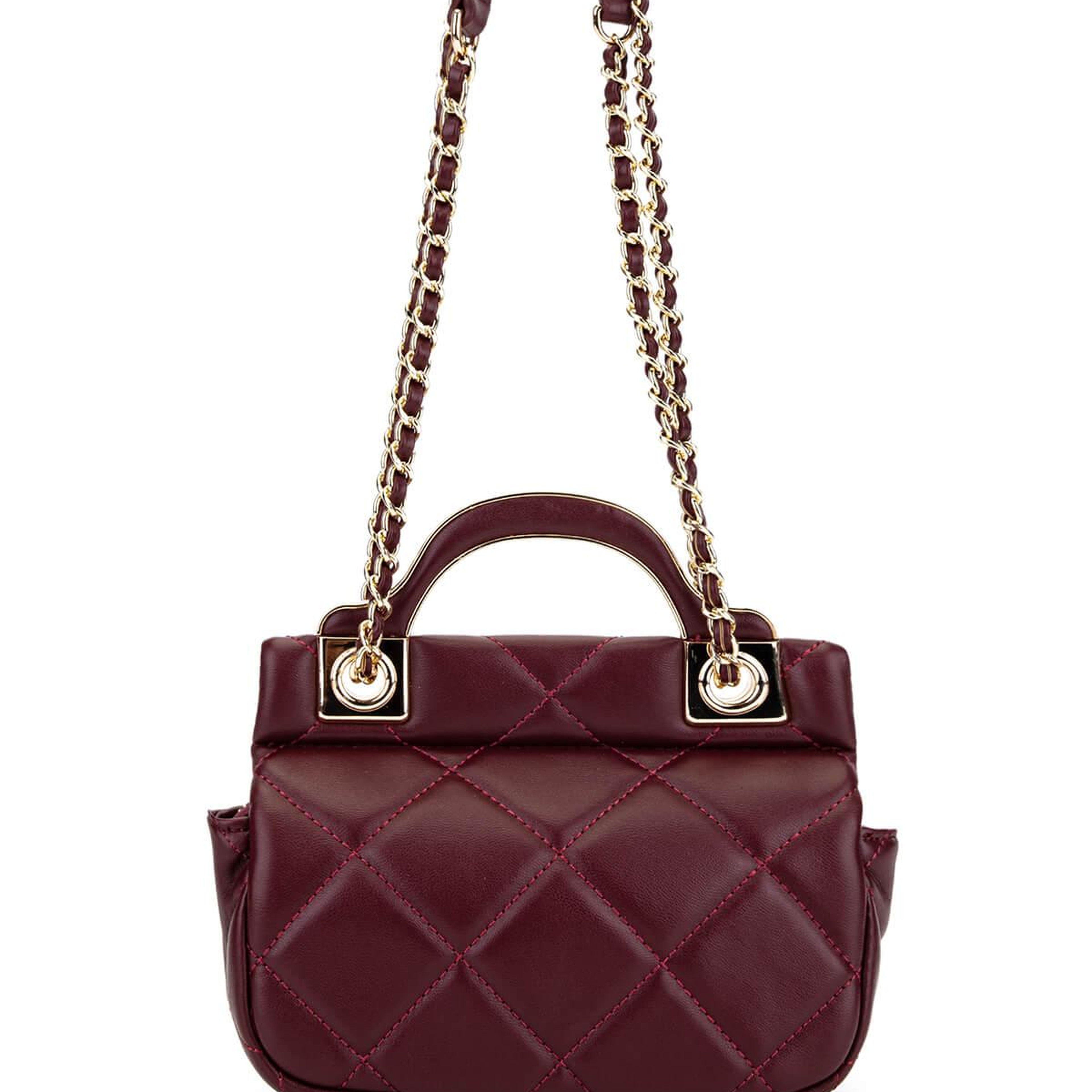 Tamer Tanca Kadın Suni Deri Bordo Omuz Çanta