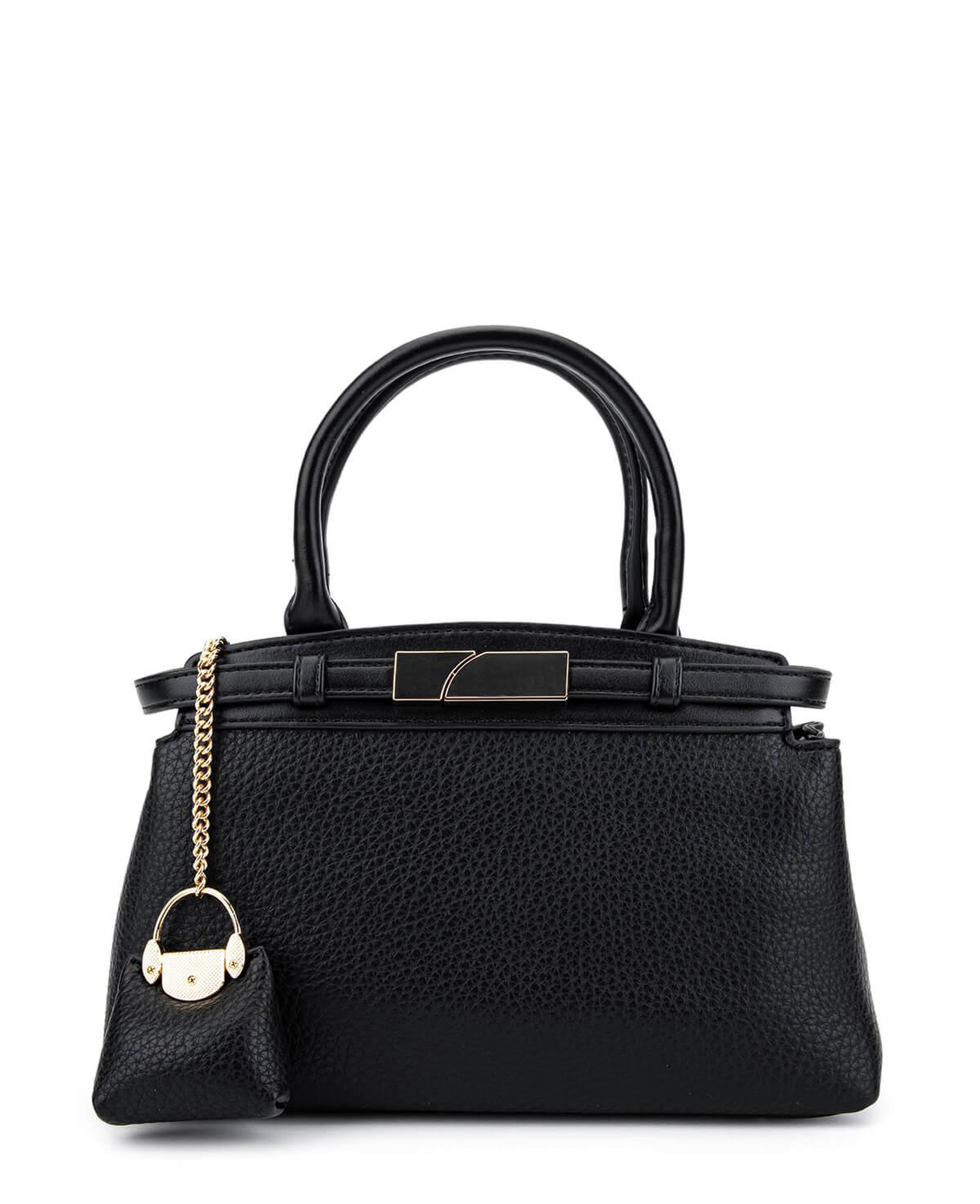 Tamer Tanca Kadın Suni Deri Siyah Omuz Çanta