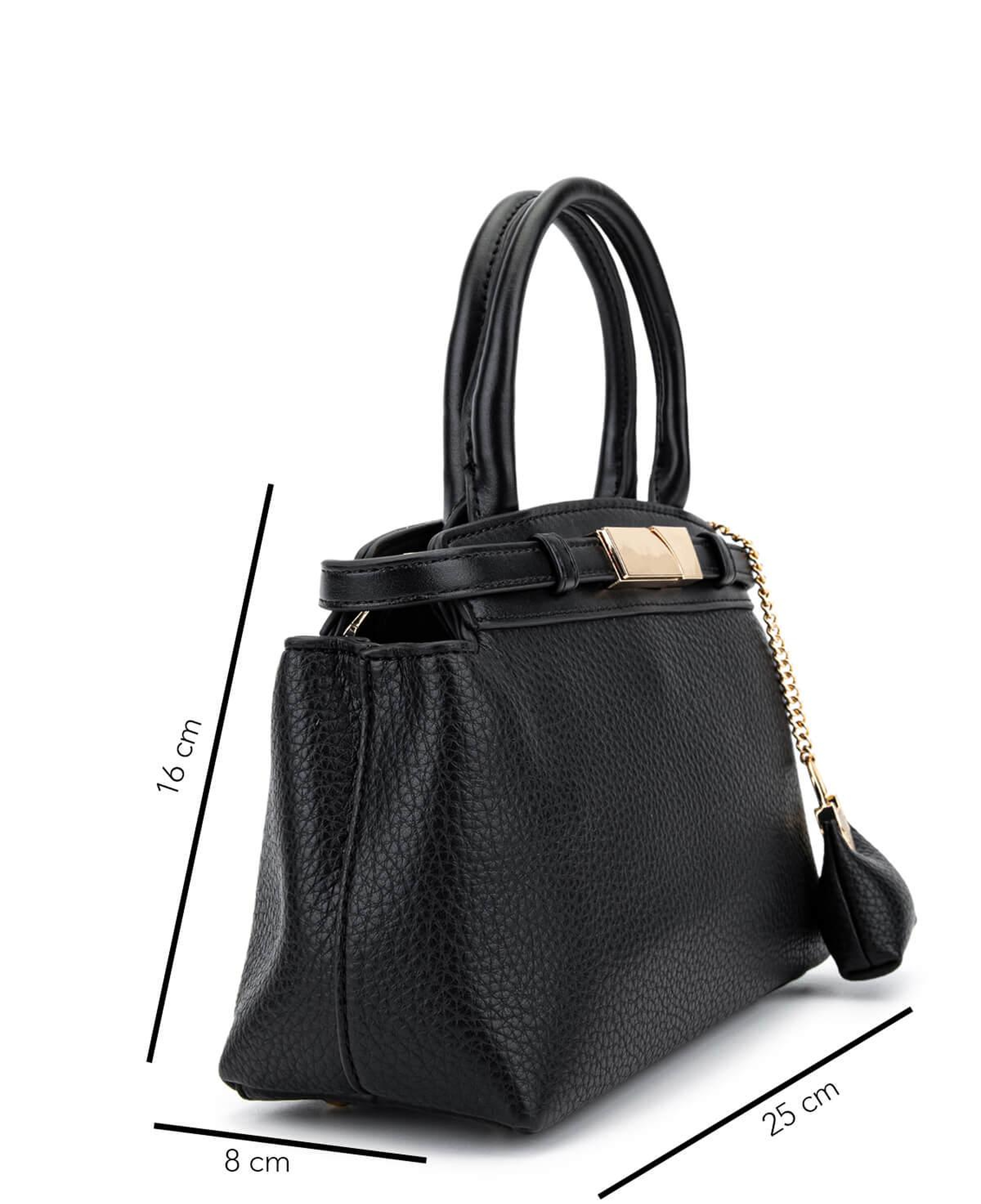 Tamer Tanca Kadın Suni Deri Siyah Omuz Çanta