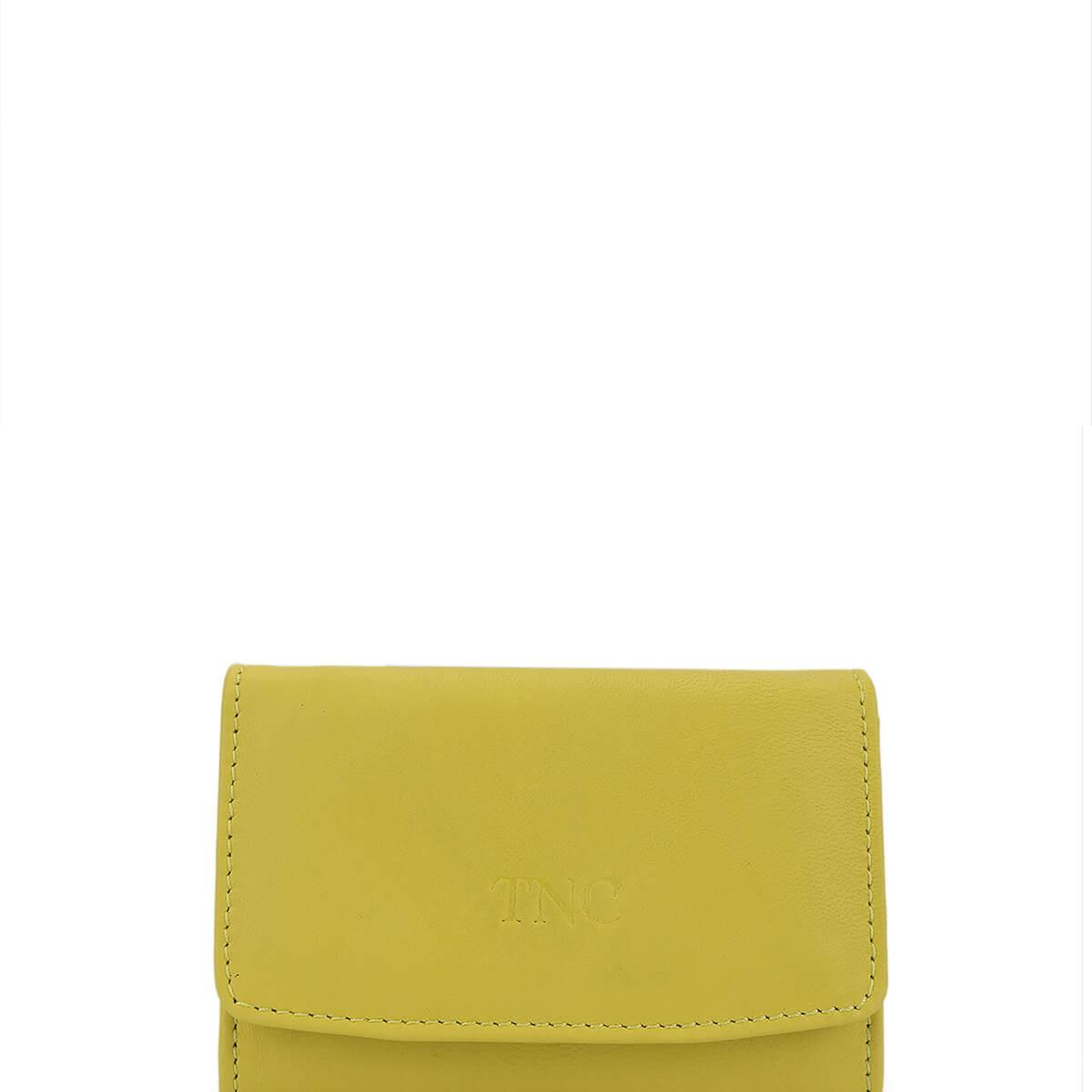 Tamer Tanca Unisex Hakiki Deri Sarı Kartlık