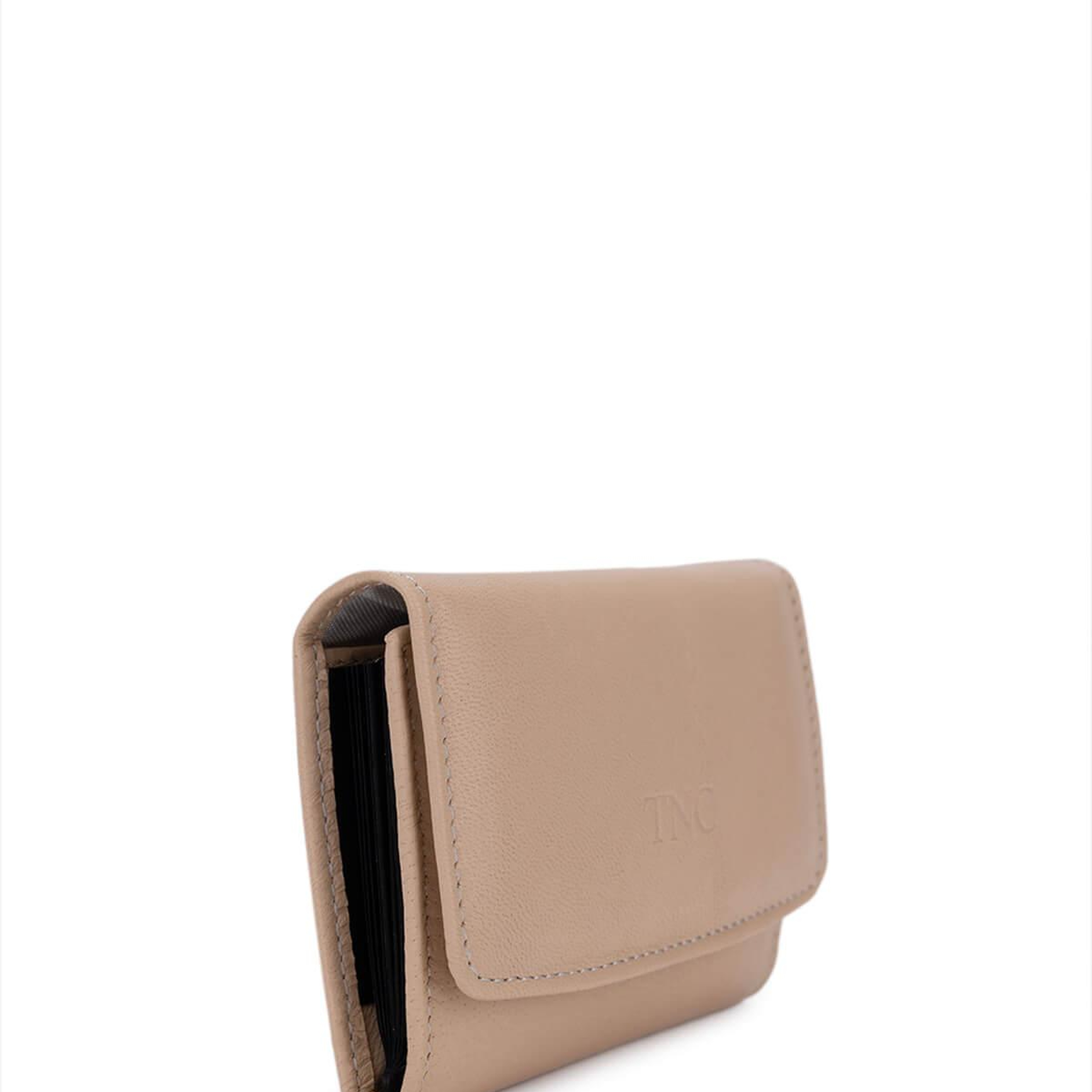 Tamer Tanca Unisex Hakiki Deri Bej Kartlık