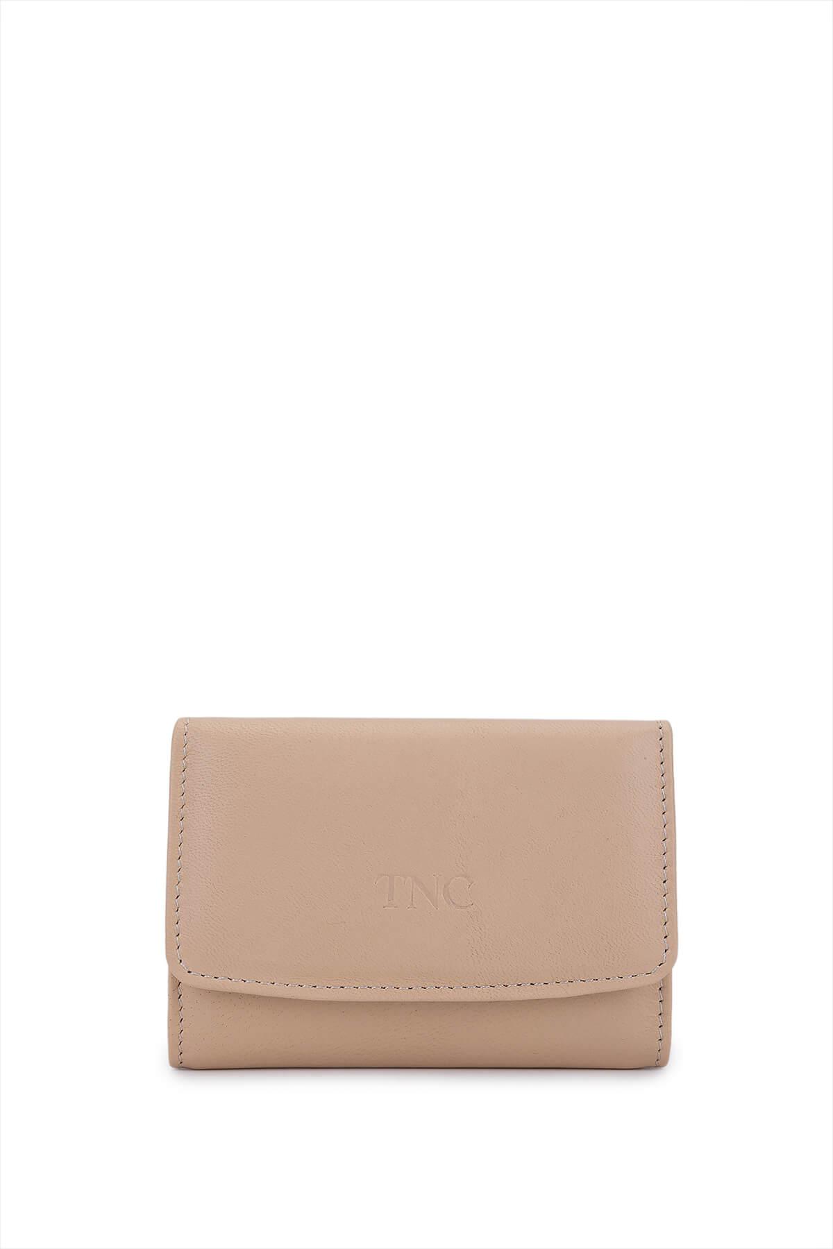 Tamer Tanca Unisex Hakiki Deri Bej Kartlık