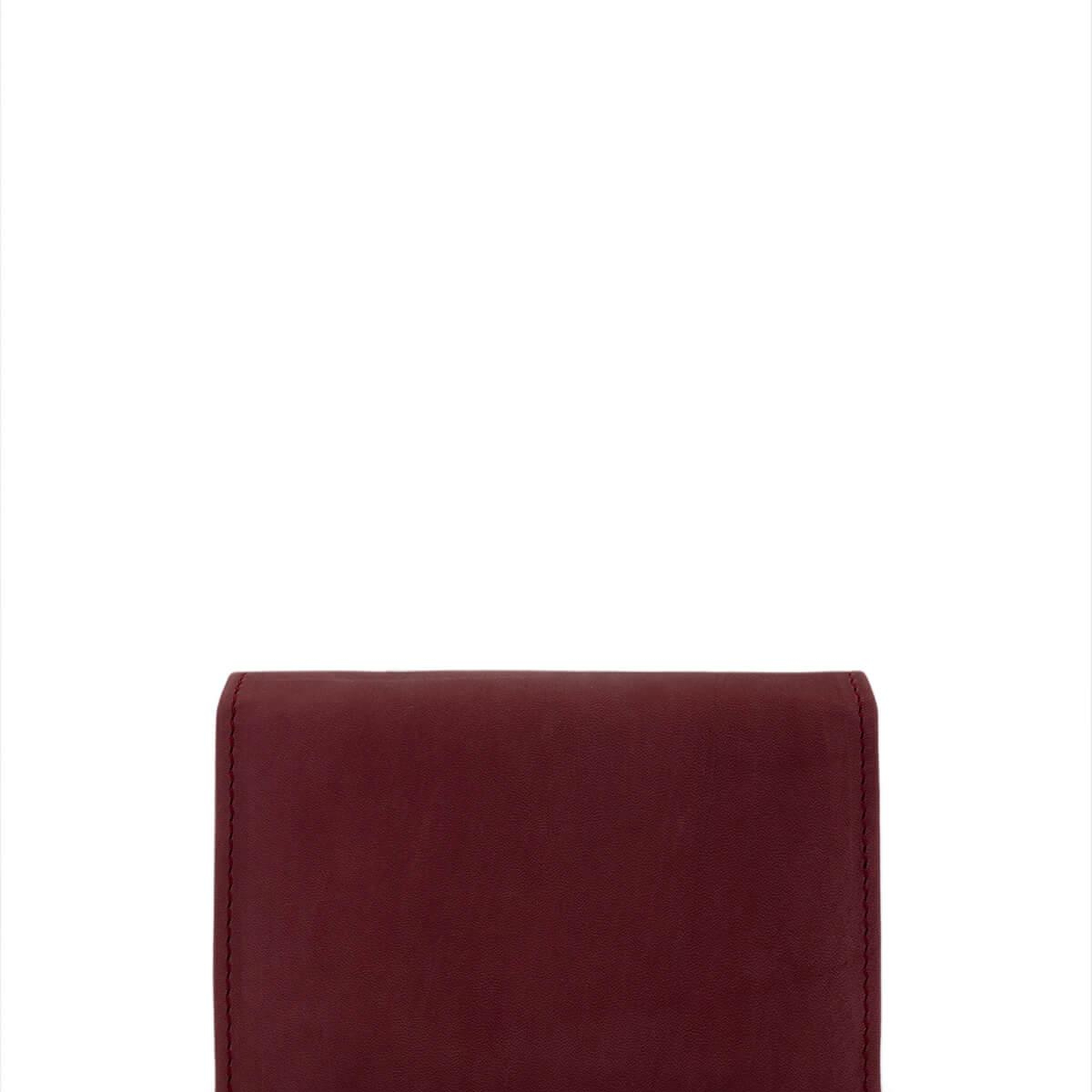 Tamer Tanca Unisex Hakiki Deri Bordo Kartlık