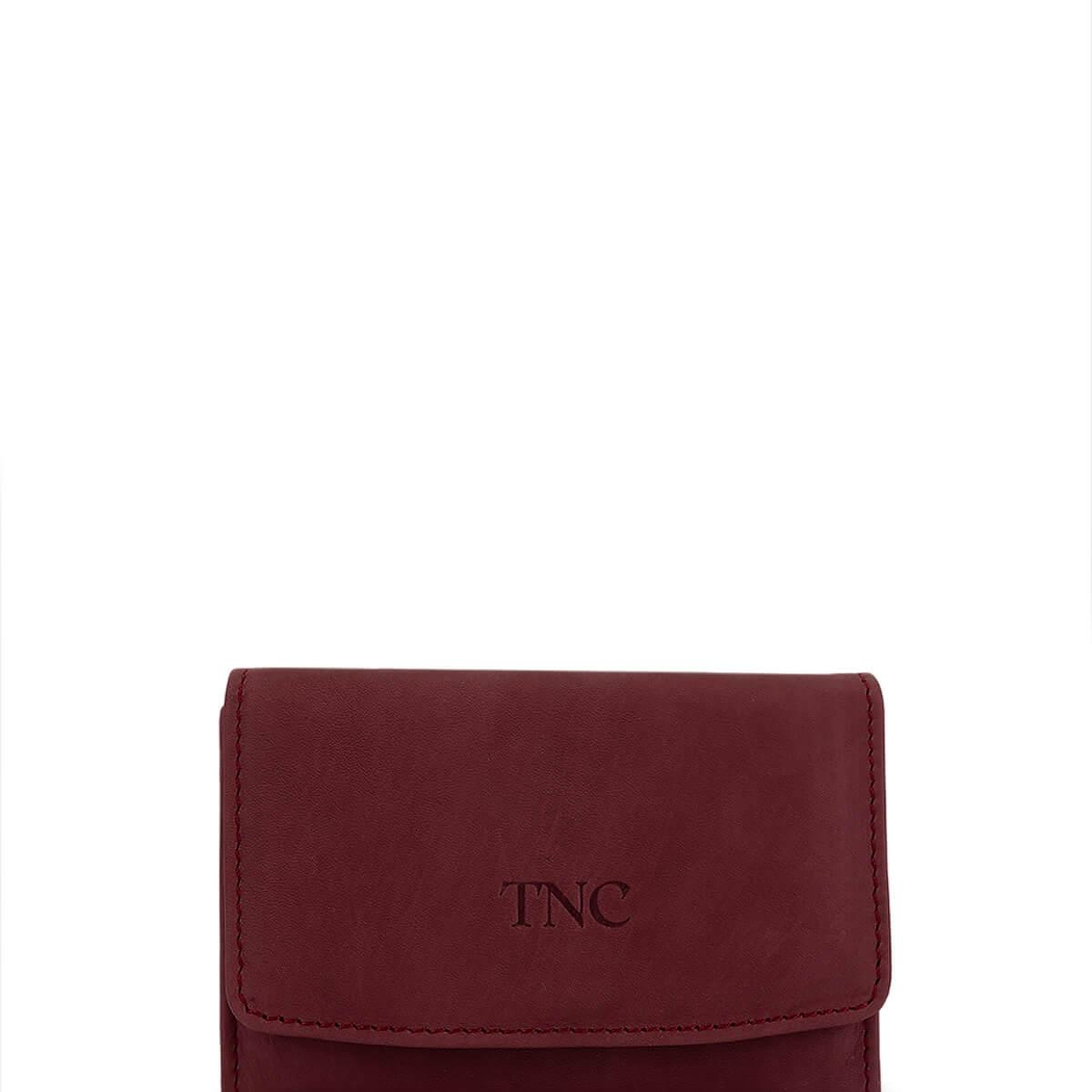 Tamer Tanca Unisex Hakiki Deri Bordo Kartlık