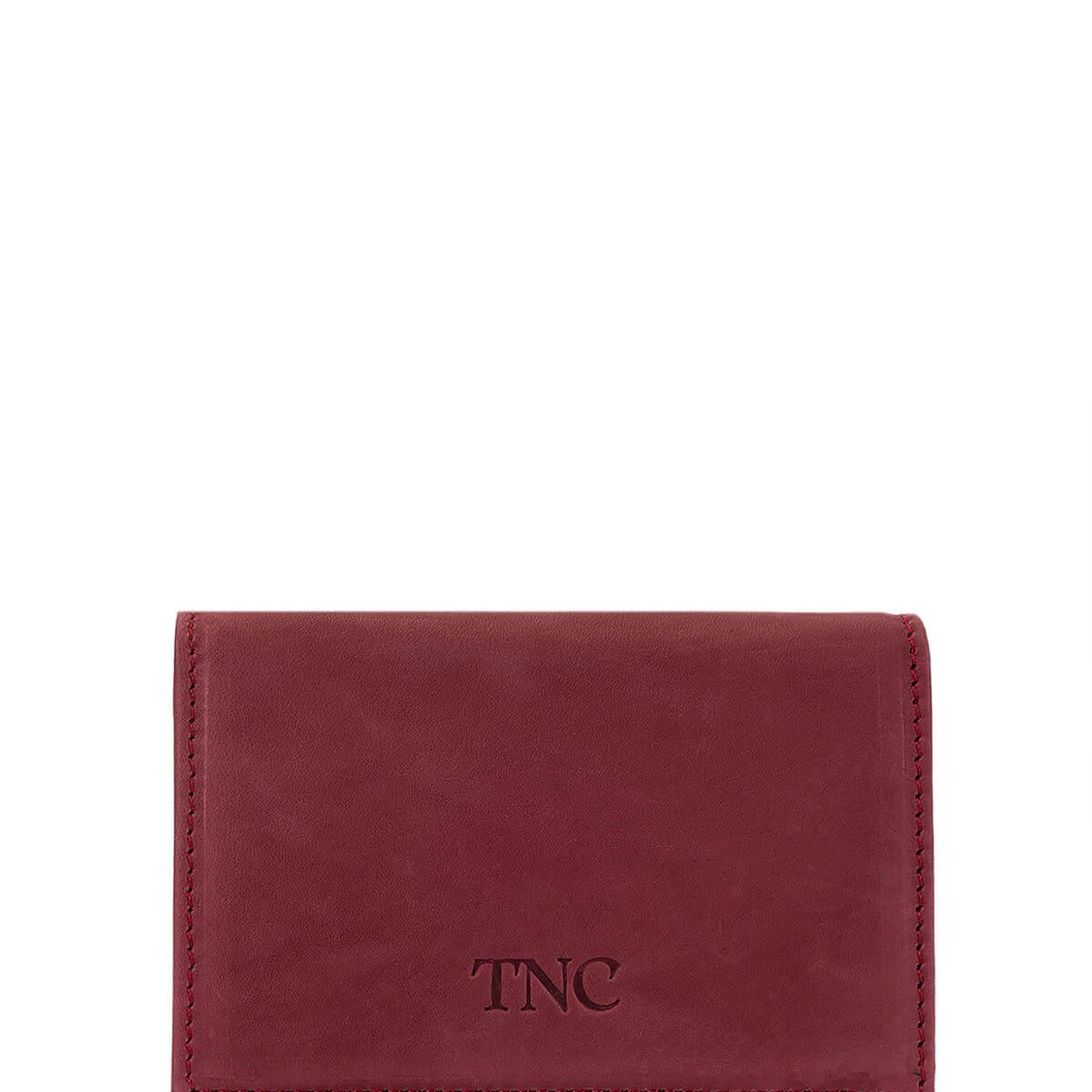 Tamer Tanca Erkek Hakiki Deri Bordo Kartlık