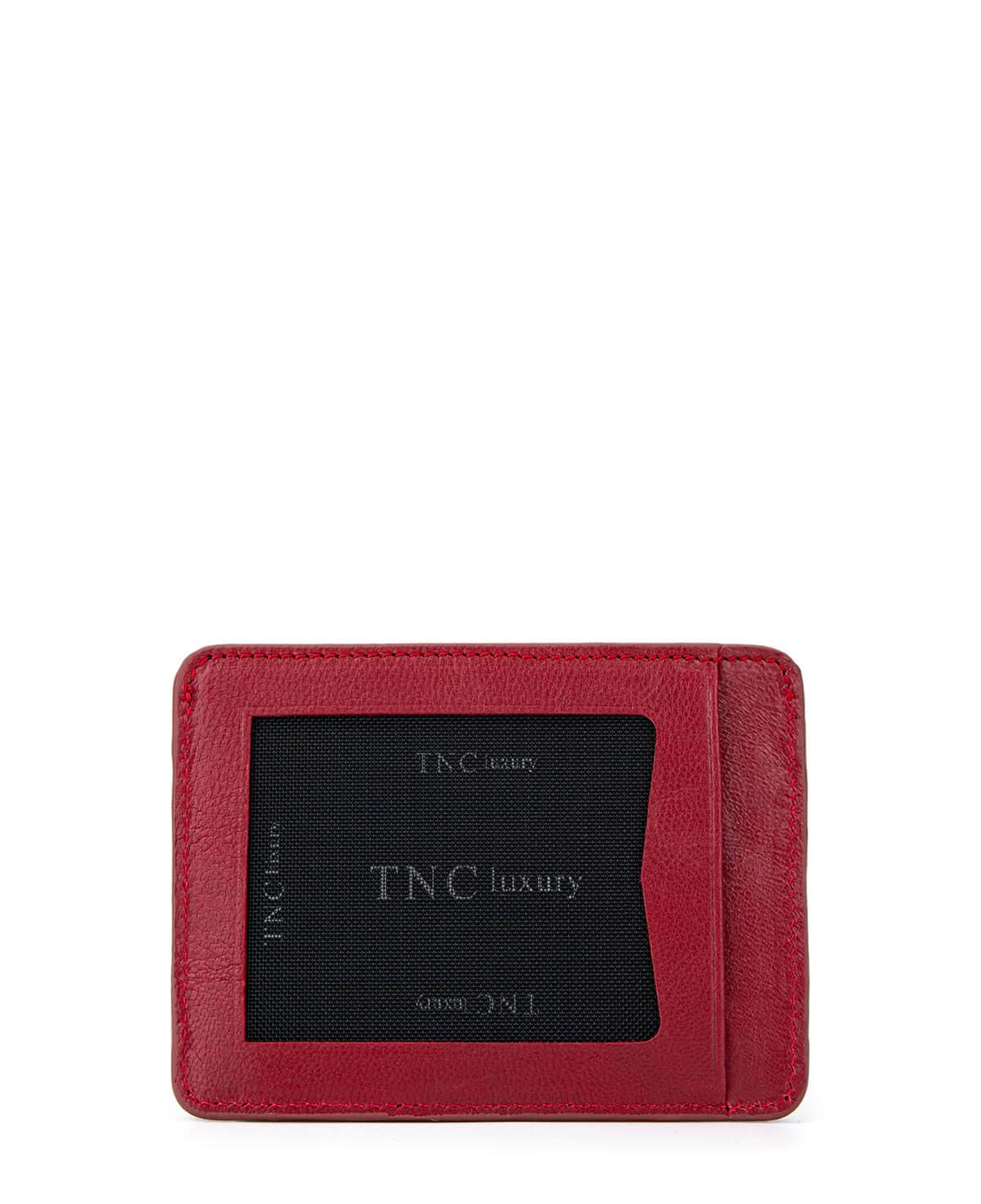 Tamer Tanca Erkek Hakiki Deri Bordo Kartlık