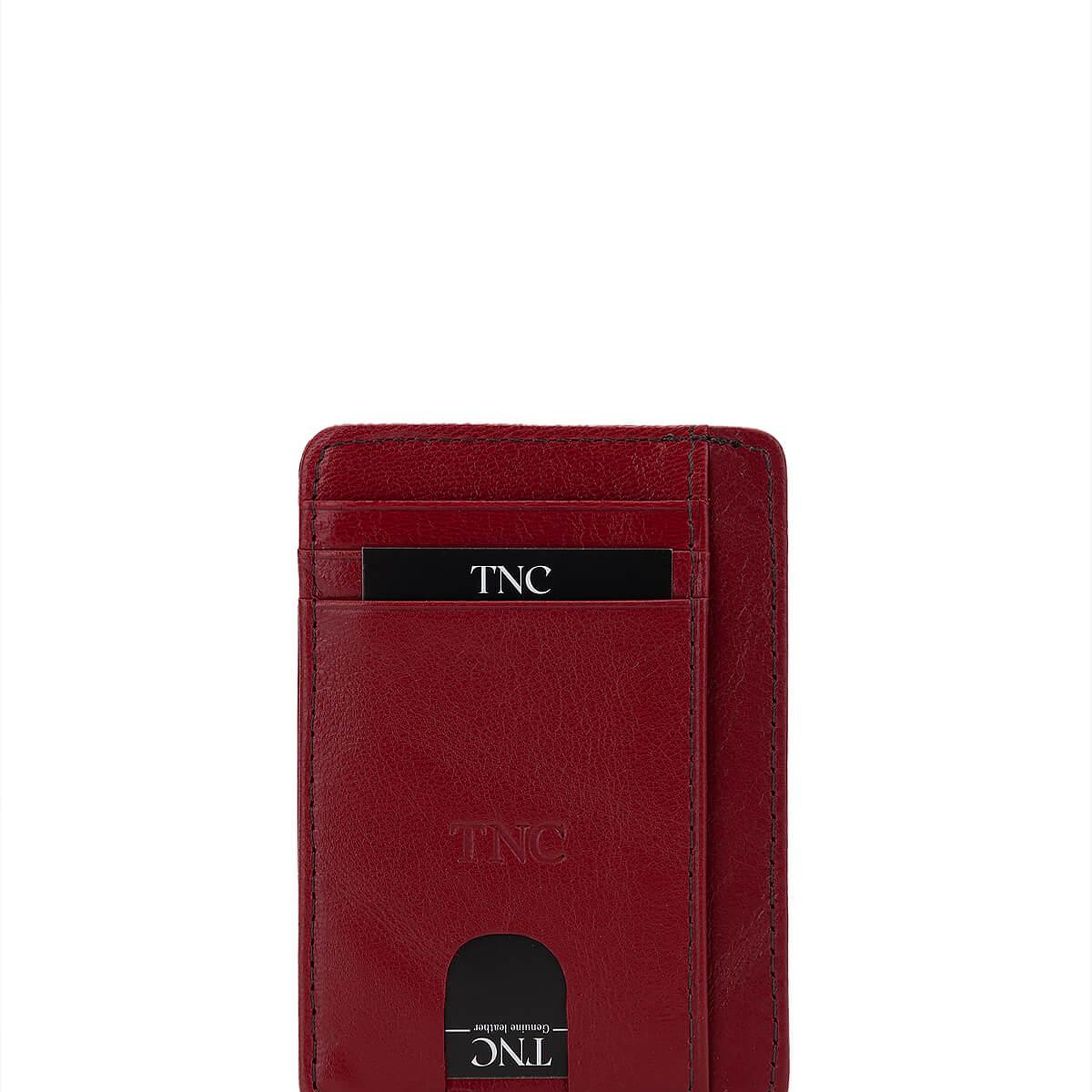 Tamer Tanca Unisex Hakiki Deri Bordo Kartlık