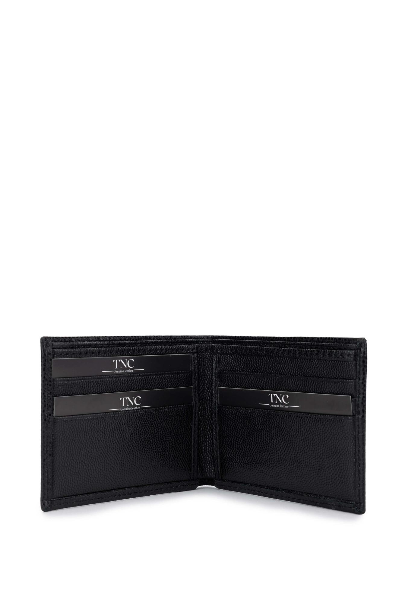 Tamer Tanca Erkek Hakiki Deri Siyah Havyar Cüzdan Cuzdan