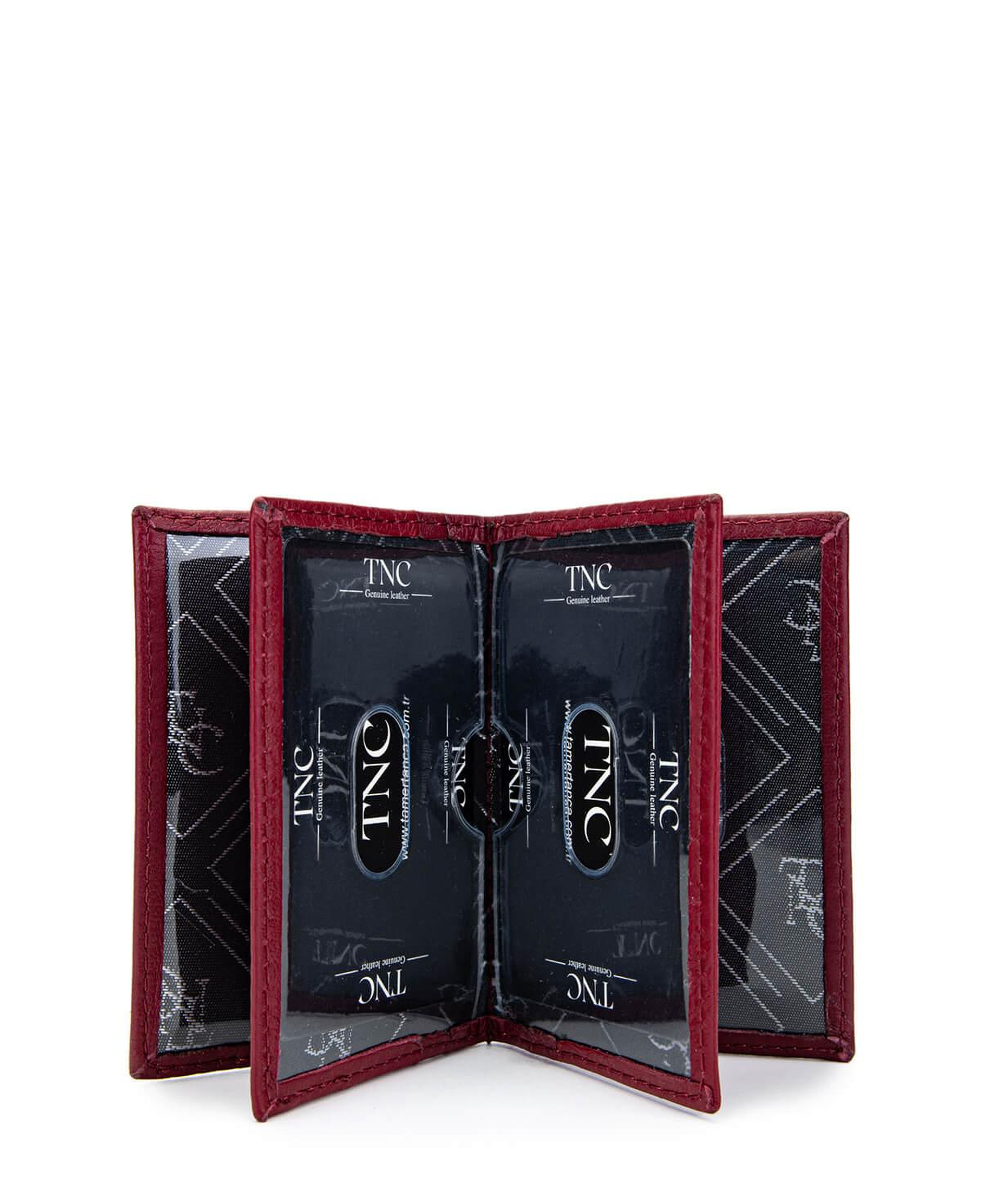 Tamer Tanca Unisex Hakiki Deri Bordo Kartlık