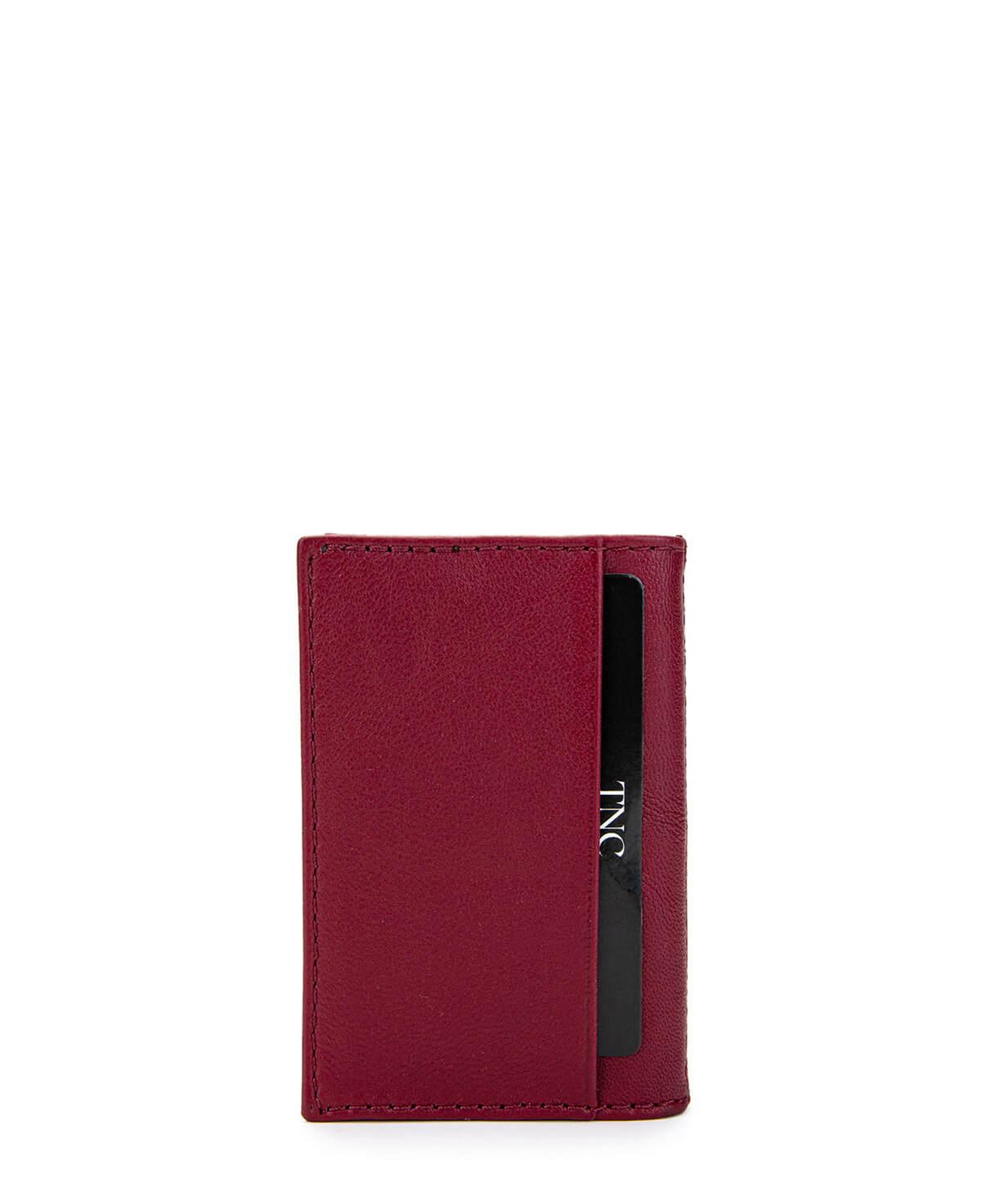 Tamer Tanca Unisex Hakiki Deri Bordo Kartlık