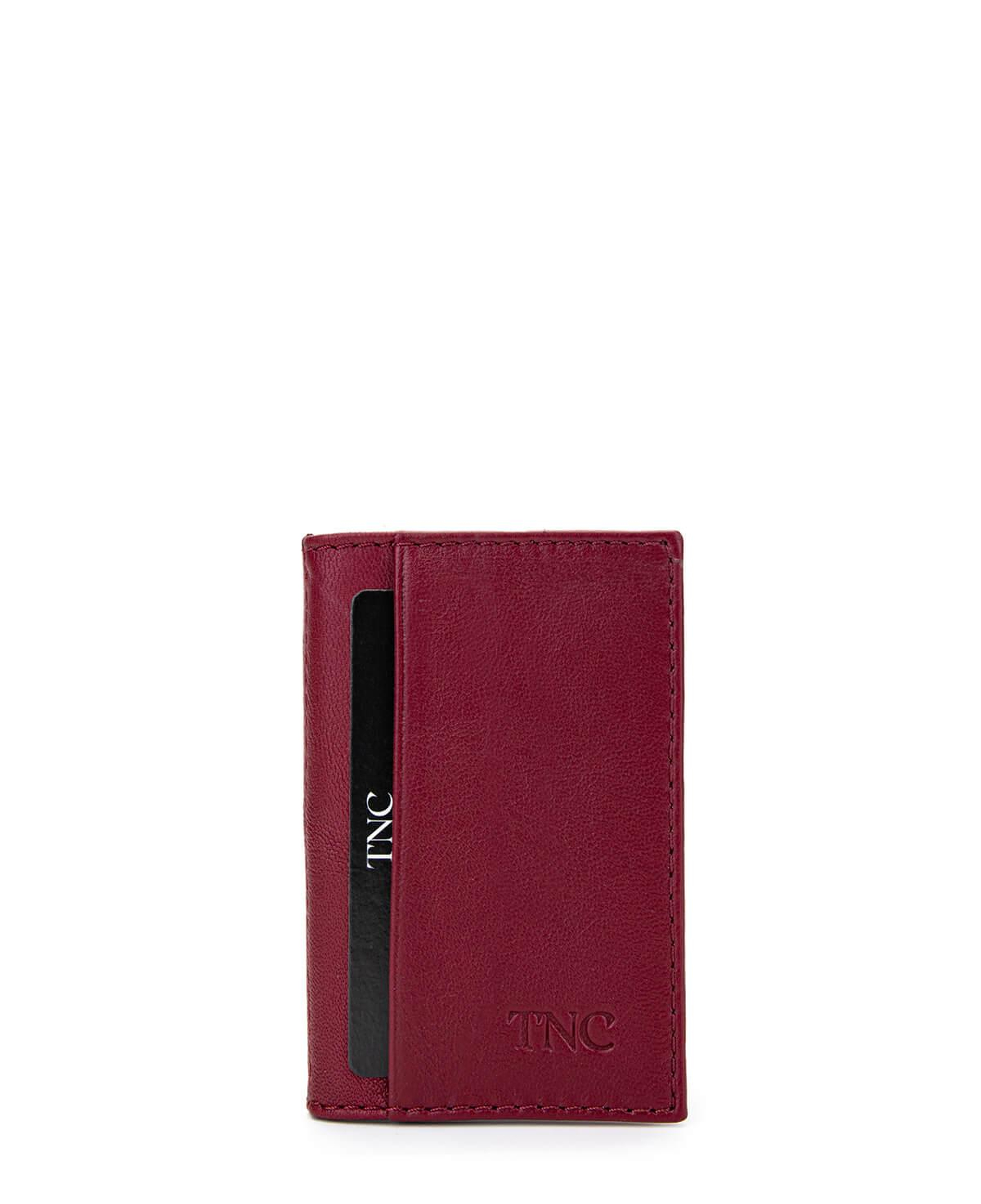 Tamer Tanca Unisex Hakiki Deri Bordo Kartlık