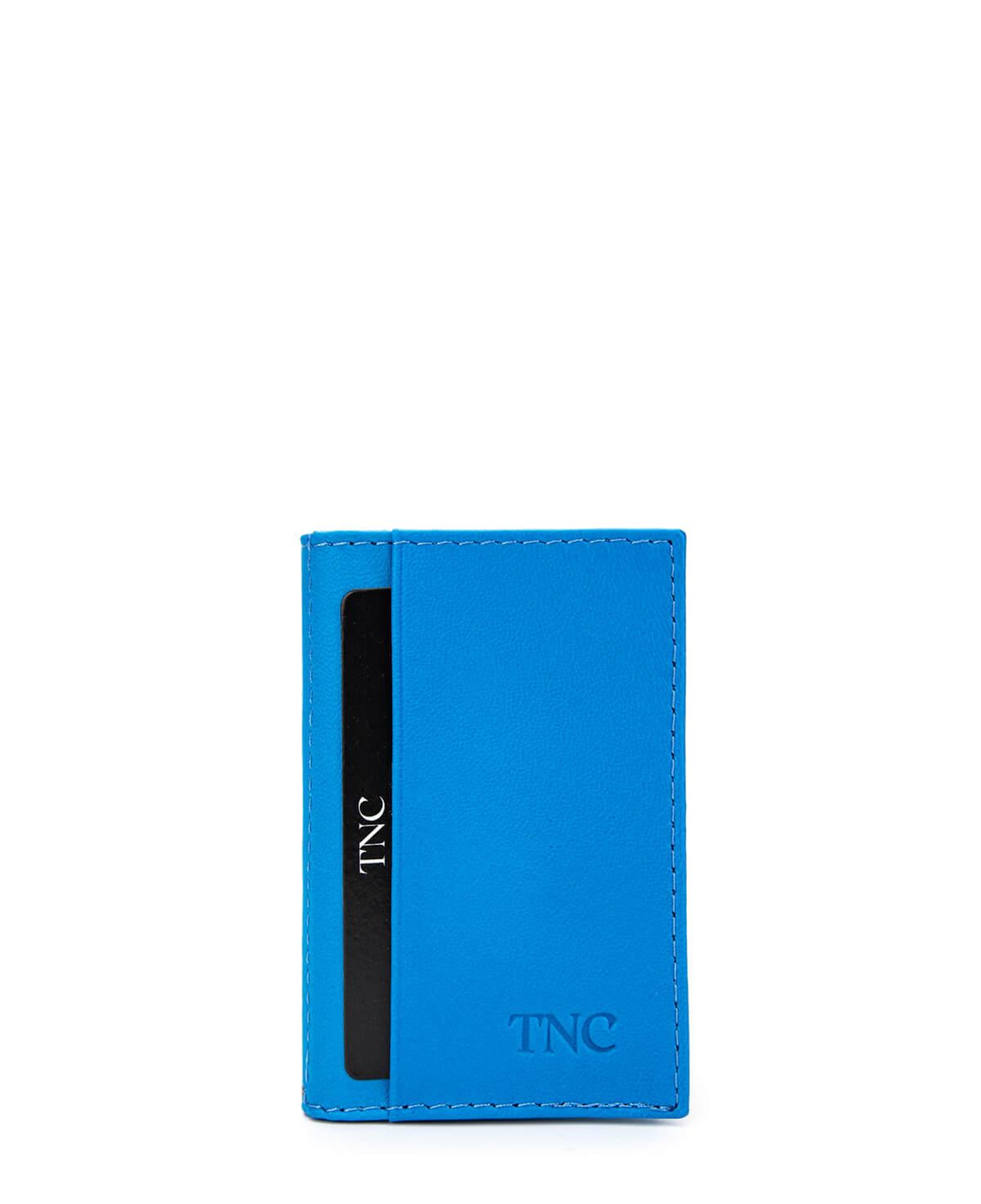 Tamer Tanca Unisex Hakiki Deri Mavi Kartlık