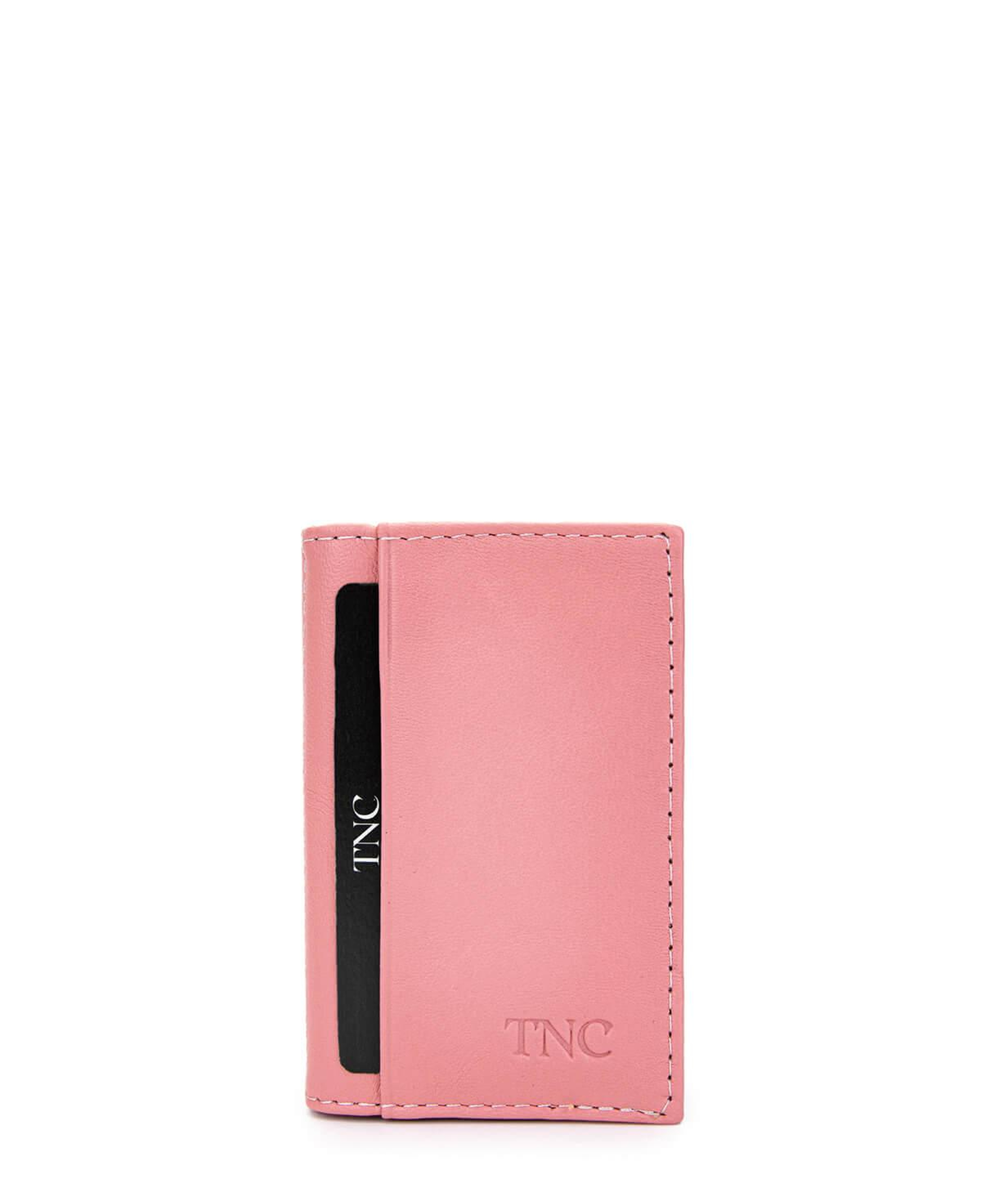 Tamer Tanca Unisex Hakiki Deri Pembe Kartlık