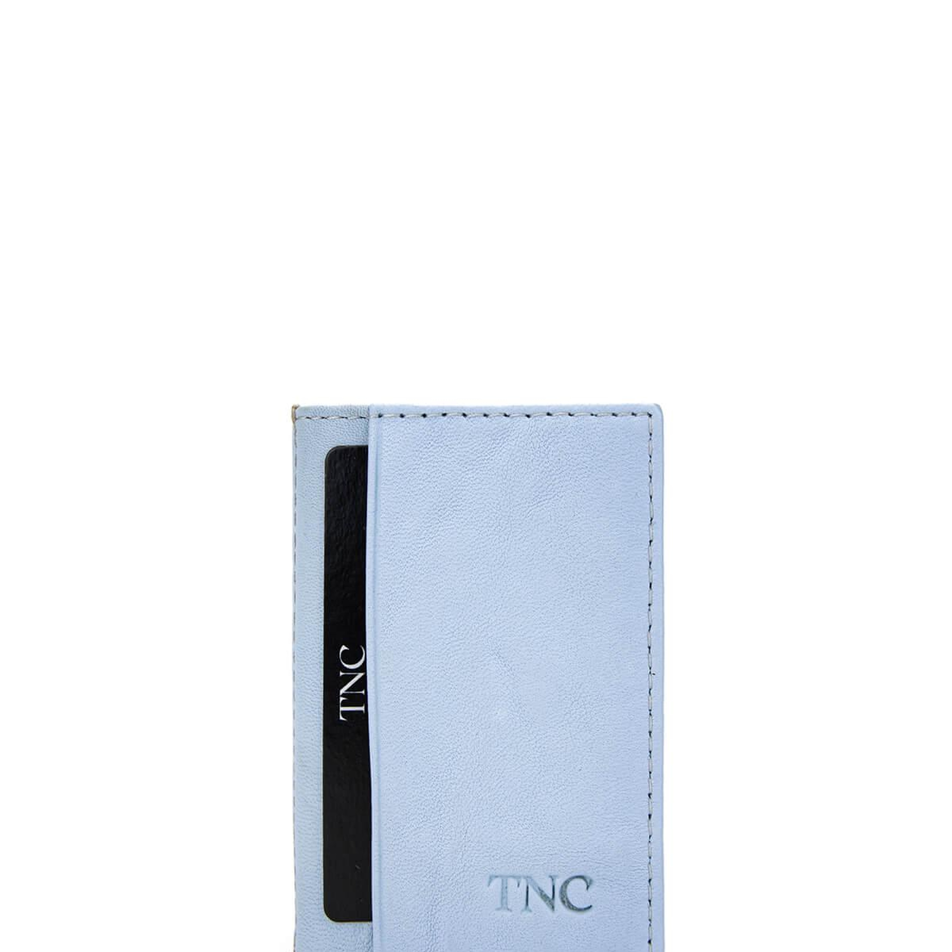 Tamer Tanca Unisex Hakiki Deri Buz Mavi Kartlık