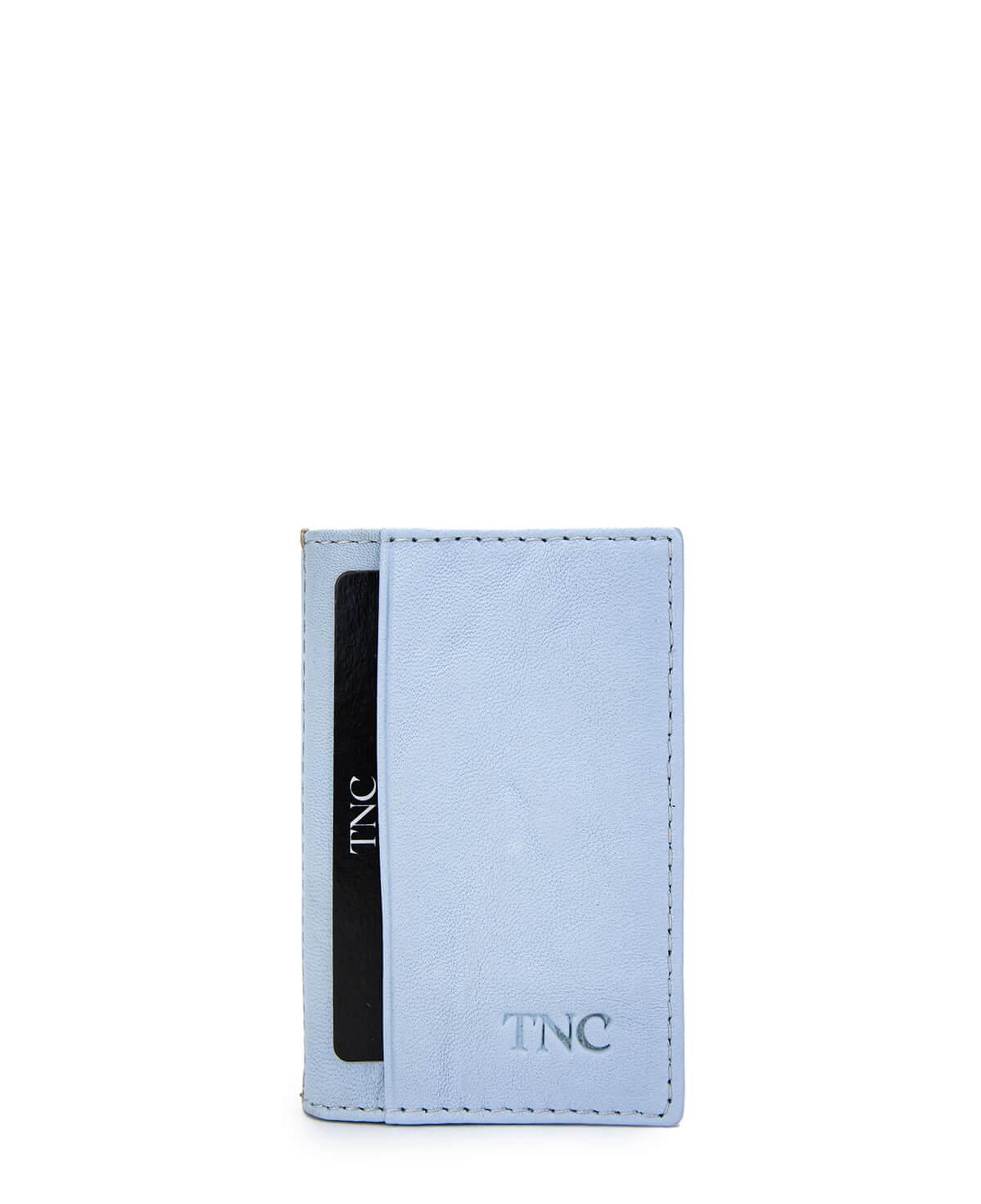 Tamer Tanca Unisex Hakiki Deri Buz Mavi Kartlık