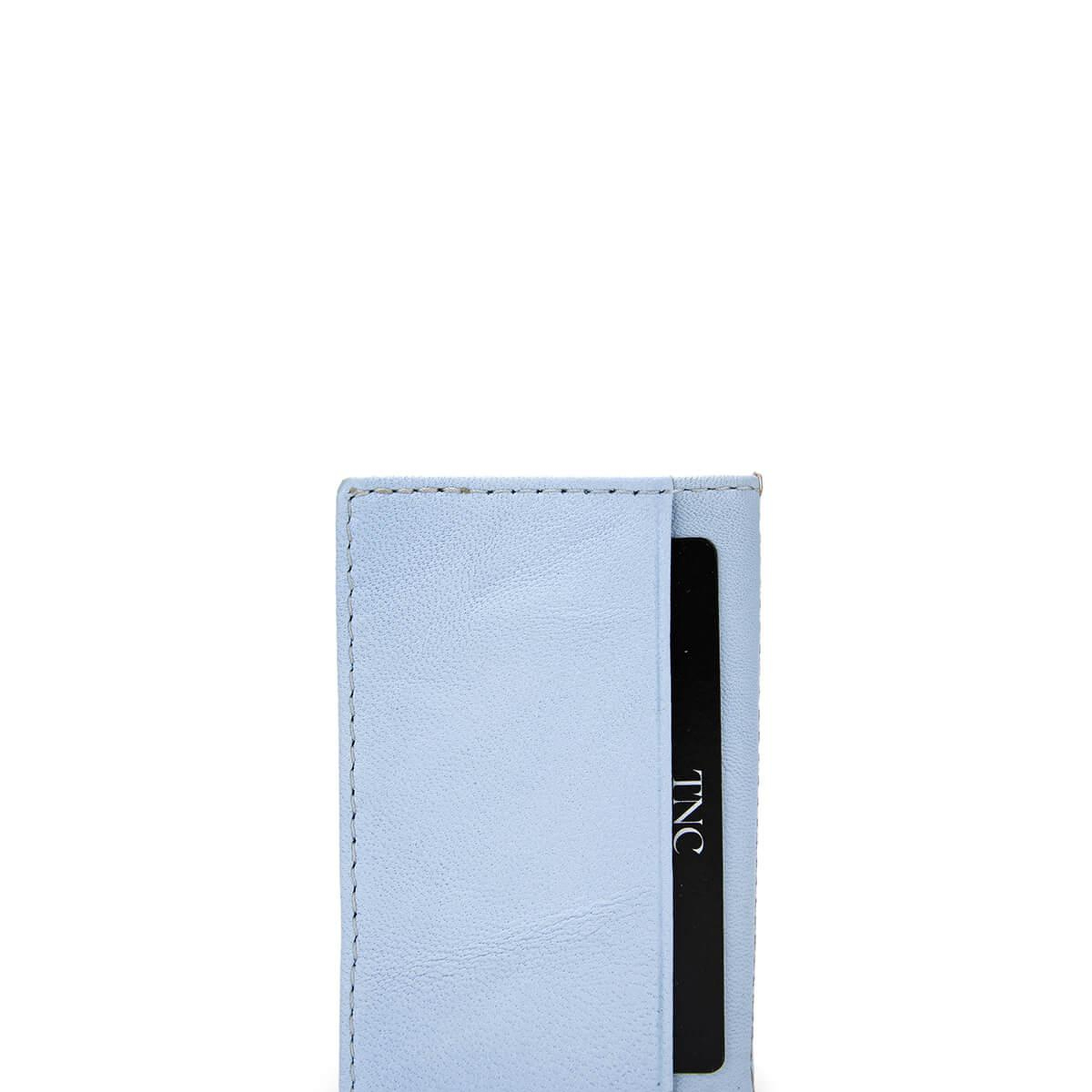 Tamer Tanca Unisex Hakiki Deri Buz Mavi Kartlık