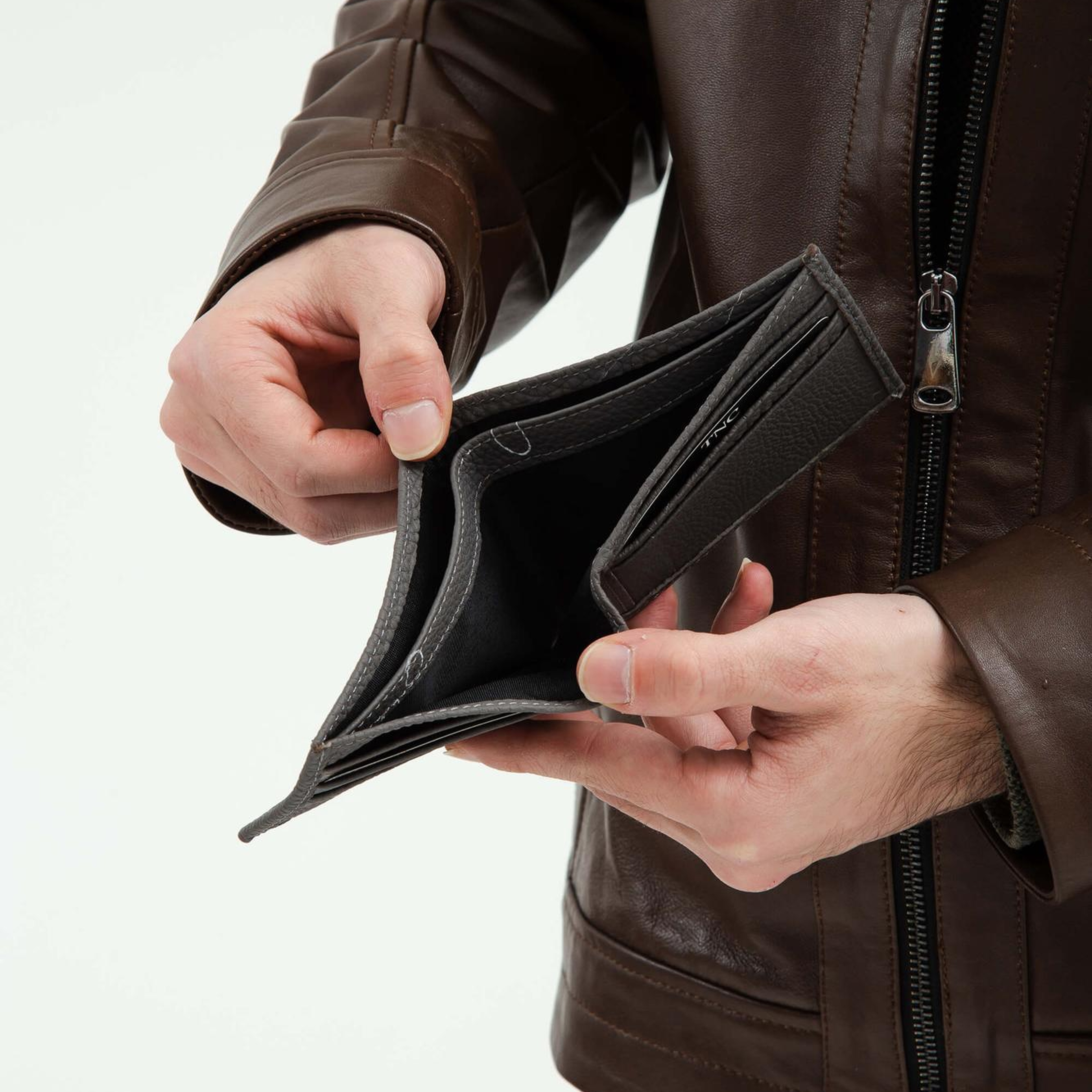 Tamer Tanca Erkek Hakiki Deri Gri Cüzdan Cuzdan