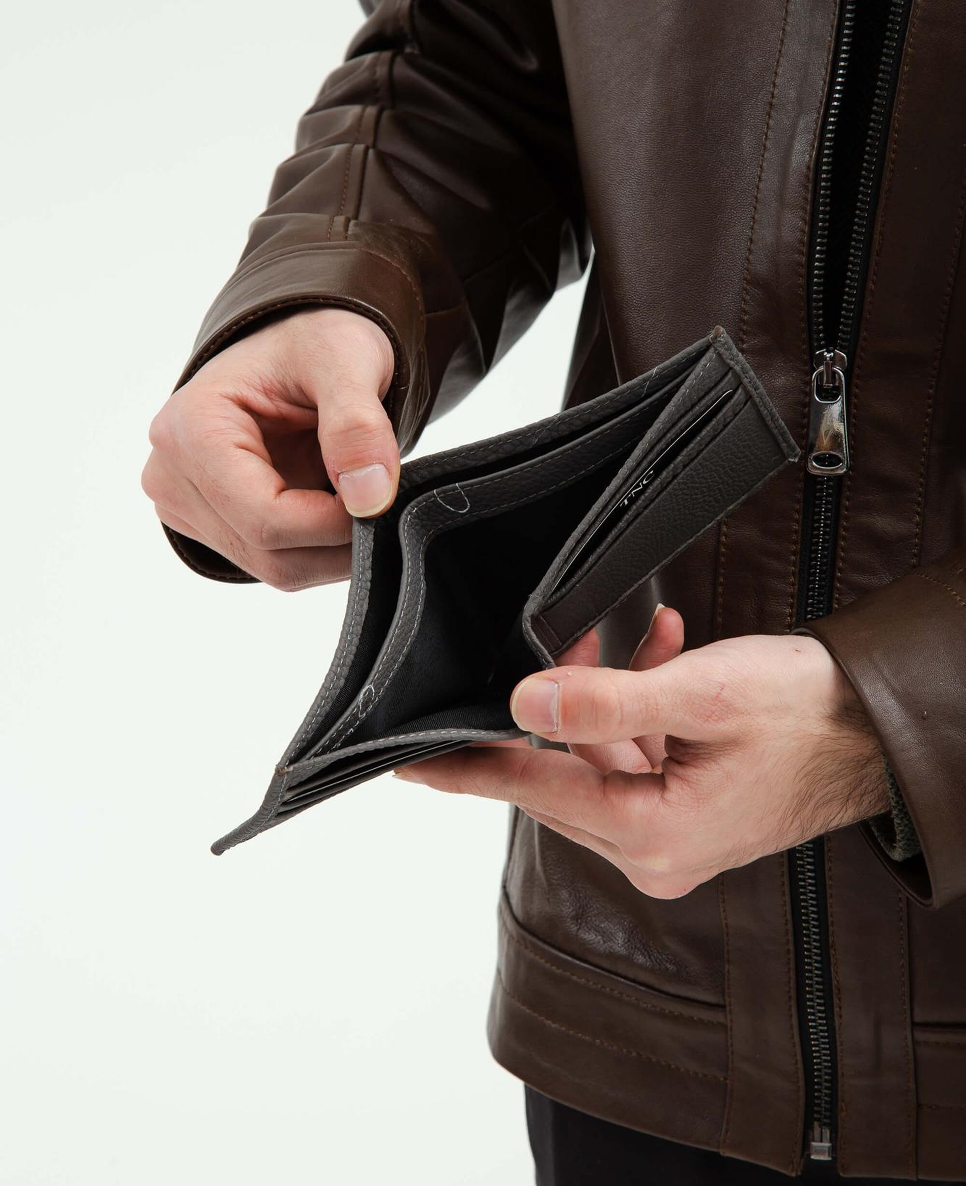 Tamer Tanca Erkek Hakiki Deri Gri Cüzdan Cuzdan