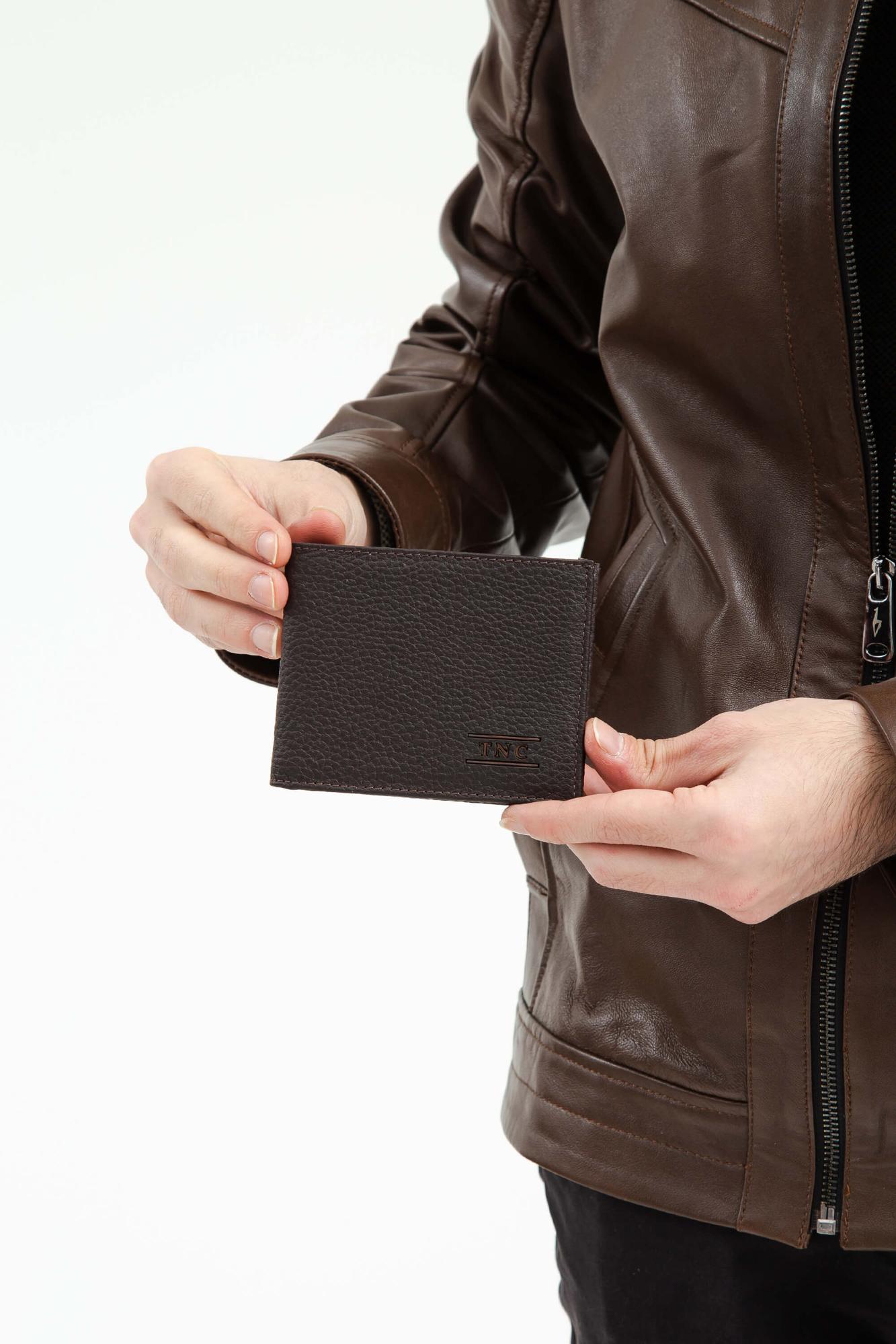 Tamer Tanca Erkek Hakiki Deri Kahverengi Cüzdan Cuzdan