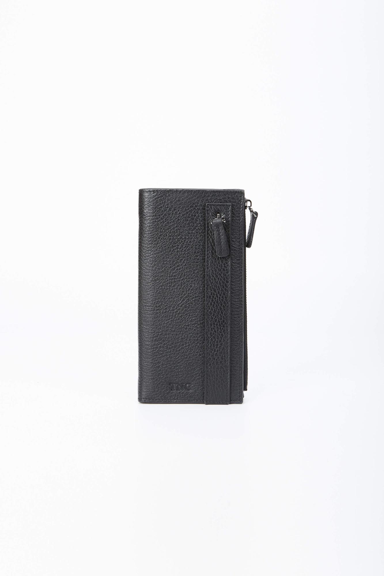 Tamer Tanca Erkek Hakiki Deri Siyah Floter El Çantası