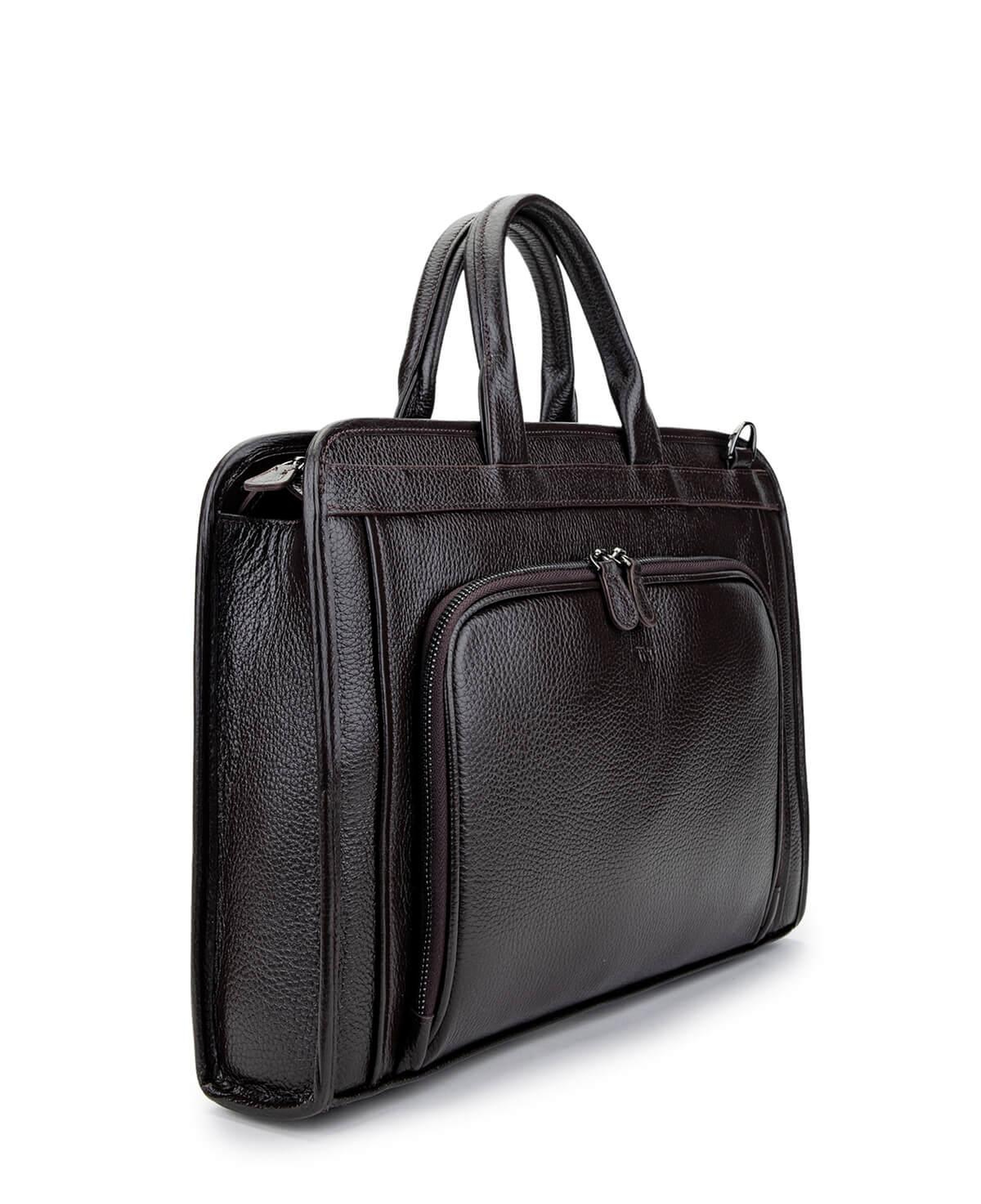 Tamer Tanca Erkek Hakiki Deri Kahverengi Evrak Çantası