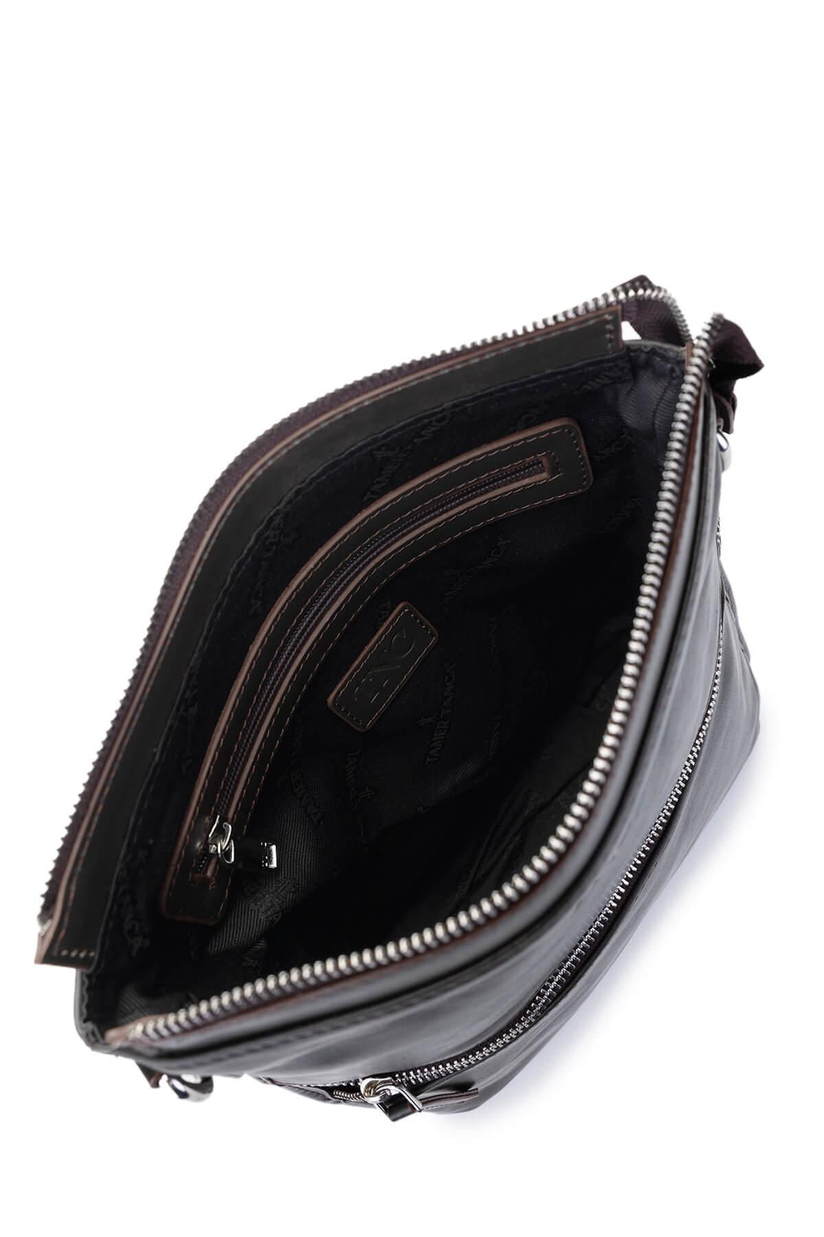 Tamer Tanca Erkek Hakiki Deri Viski Eskitme Postacı Çanta