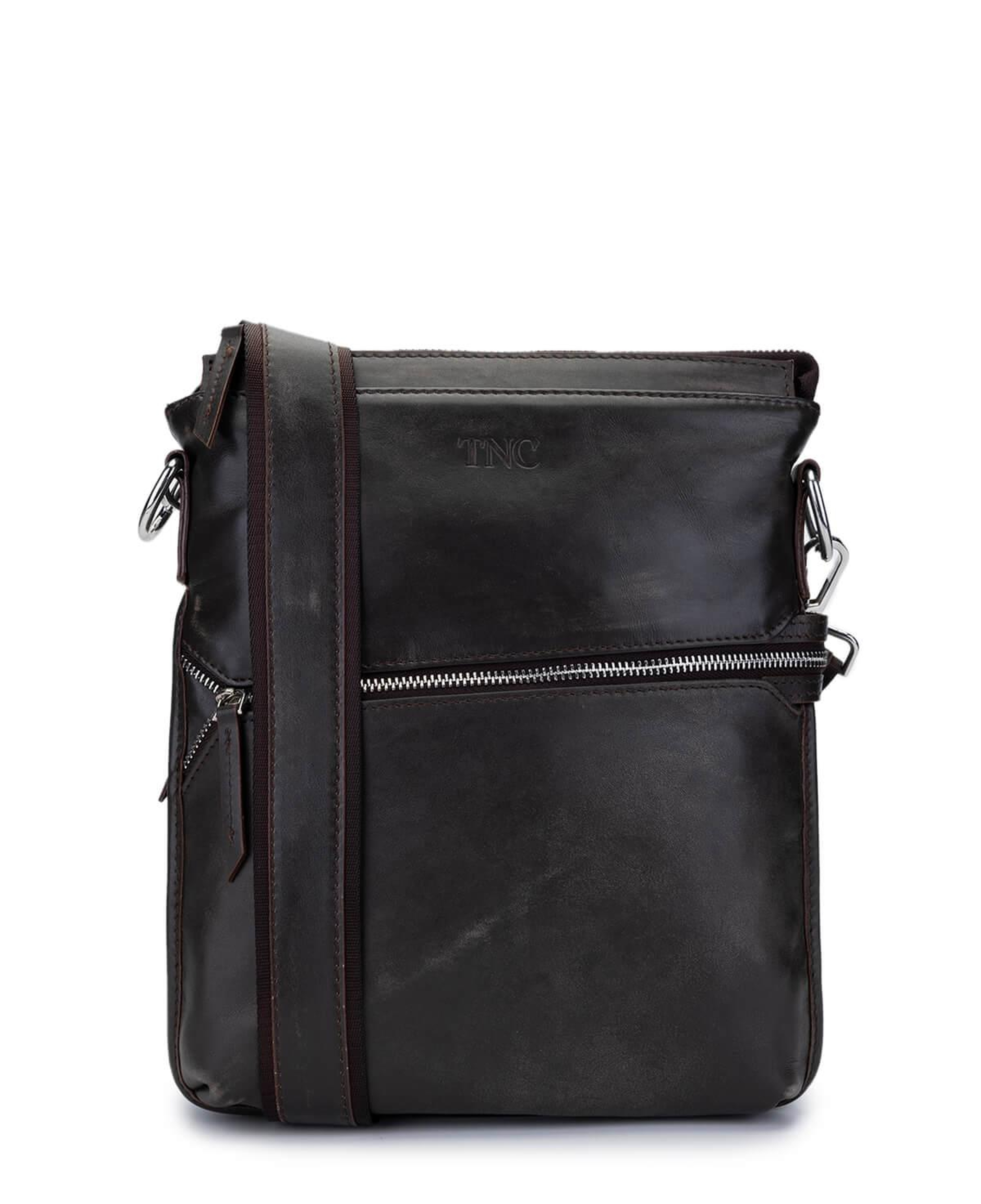 Tamer Tanca Erkek Hakiki Deri Viski Eskitme Postacı Çanta