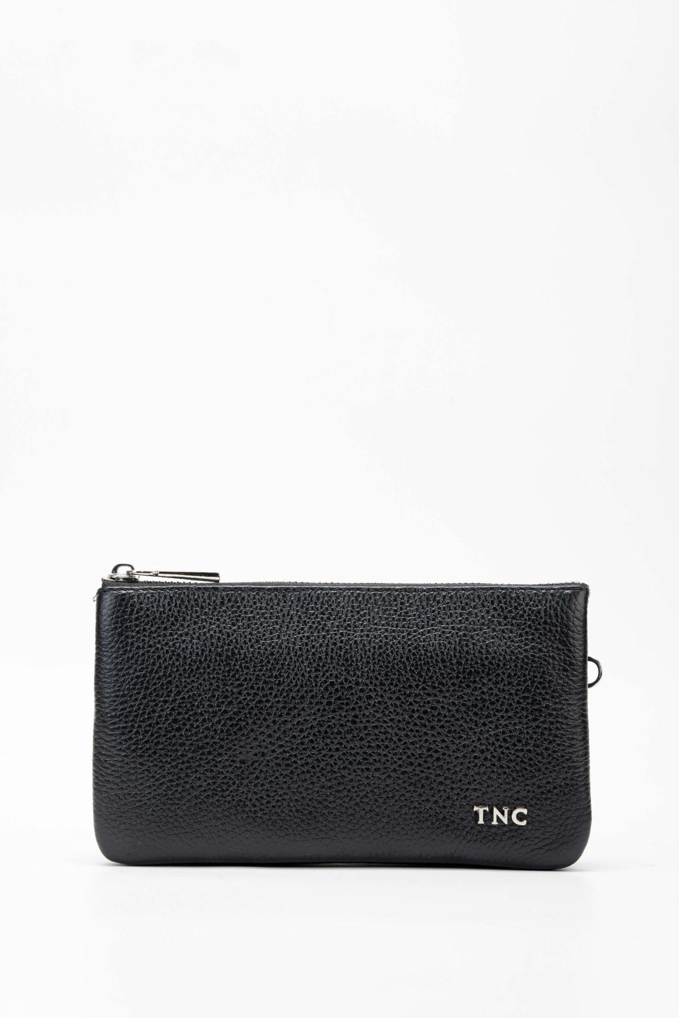 Tamer Tanca Erkek Hakiki Deri Siyah El Çantası