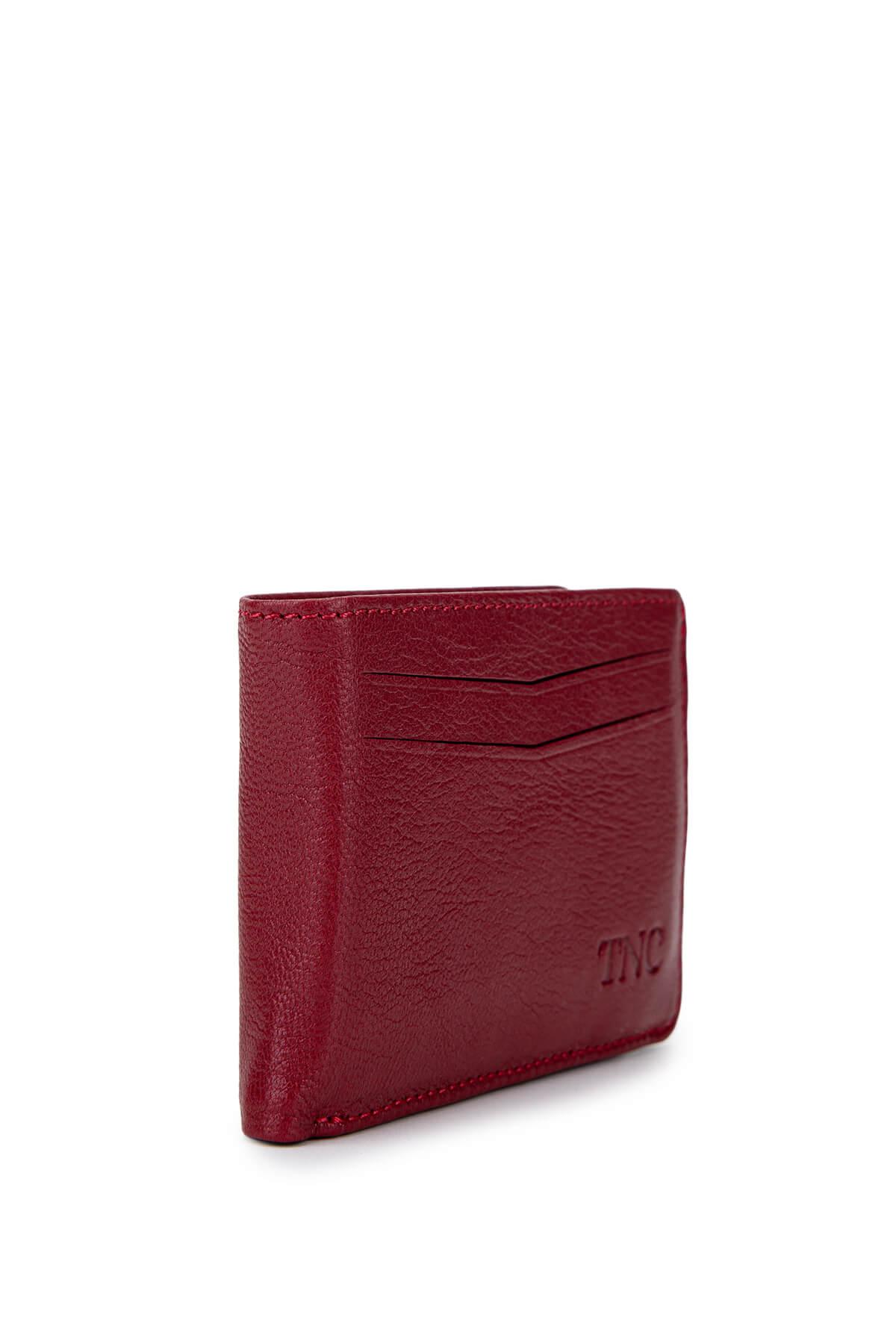 Tamer Tanca Erkek Hakiki Deri Bordo Cüzdan Cuzdan