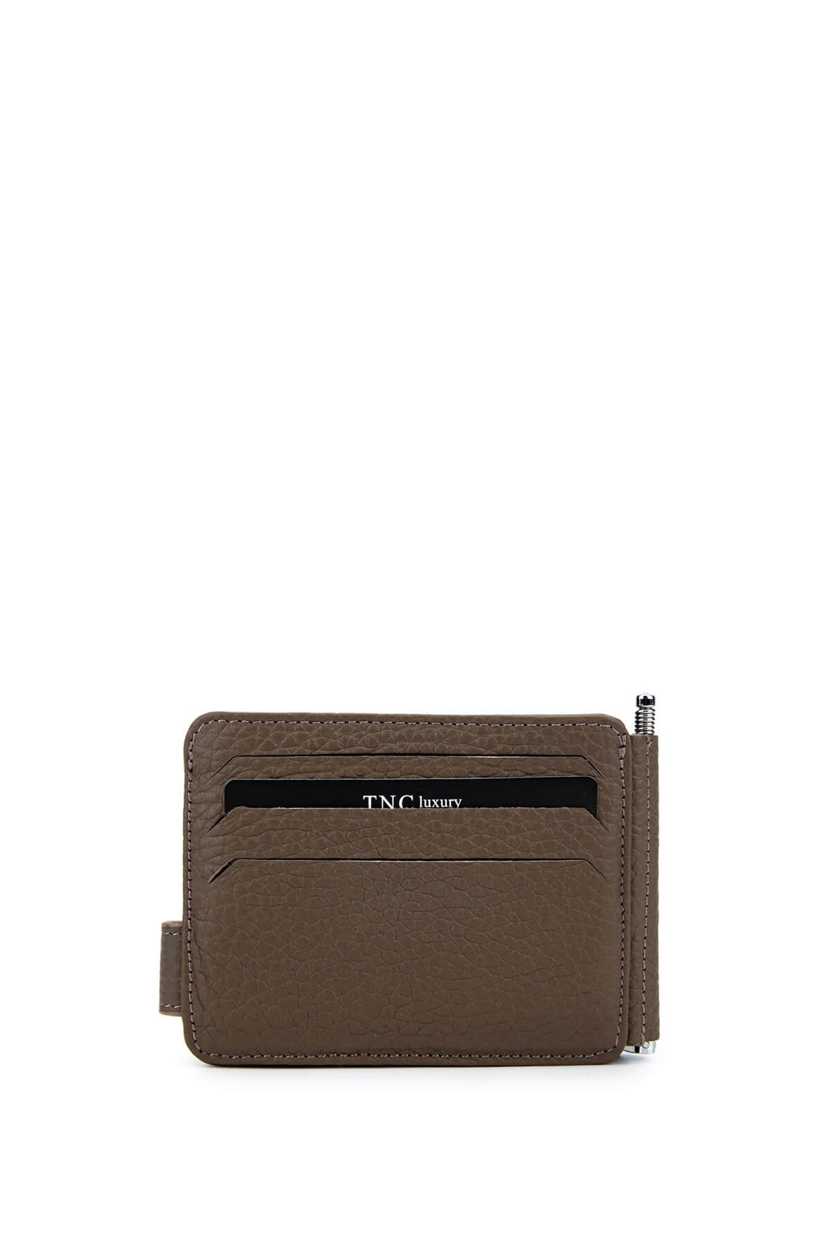 Tamer Tanca Erkek Hakiki Deri Vizon Floter Kartlık