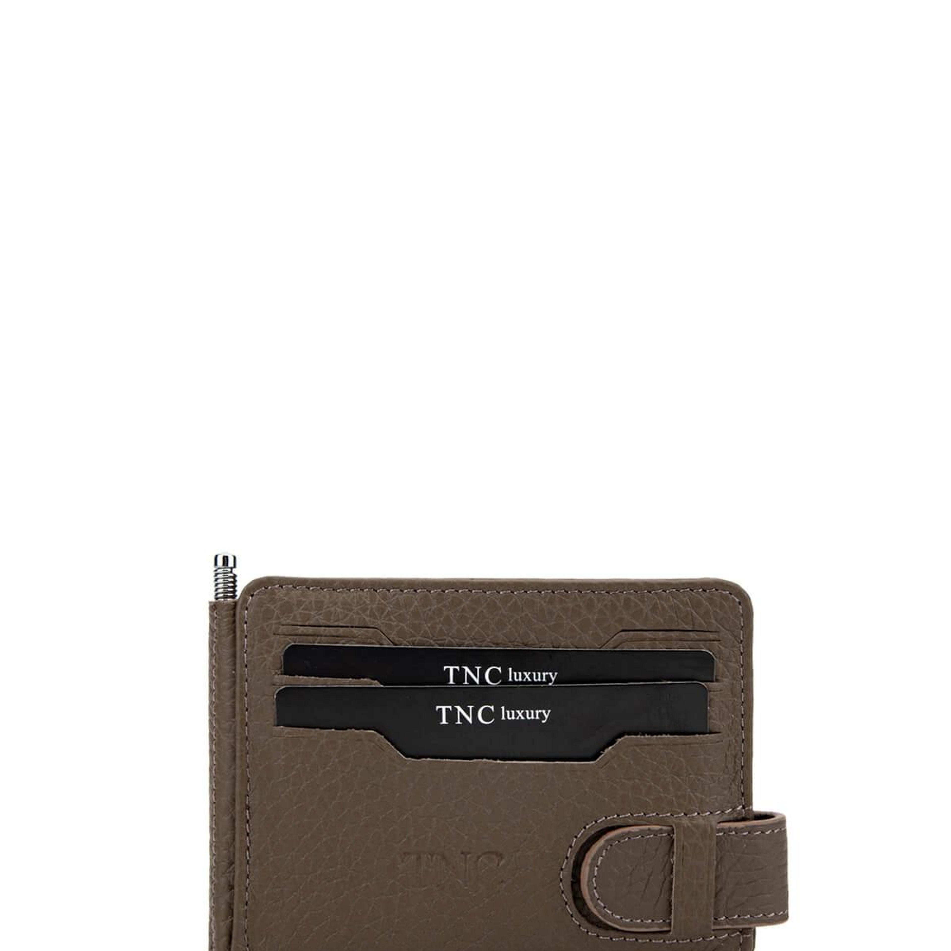 Tamer Tanca Erkek Hakiki Deri Vizon Floter Kartlık