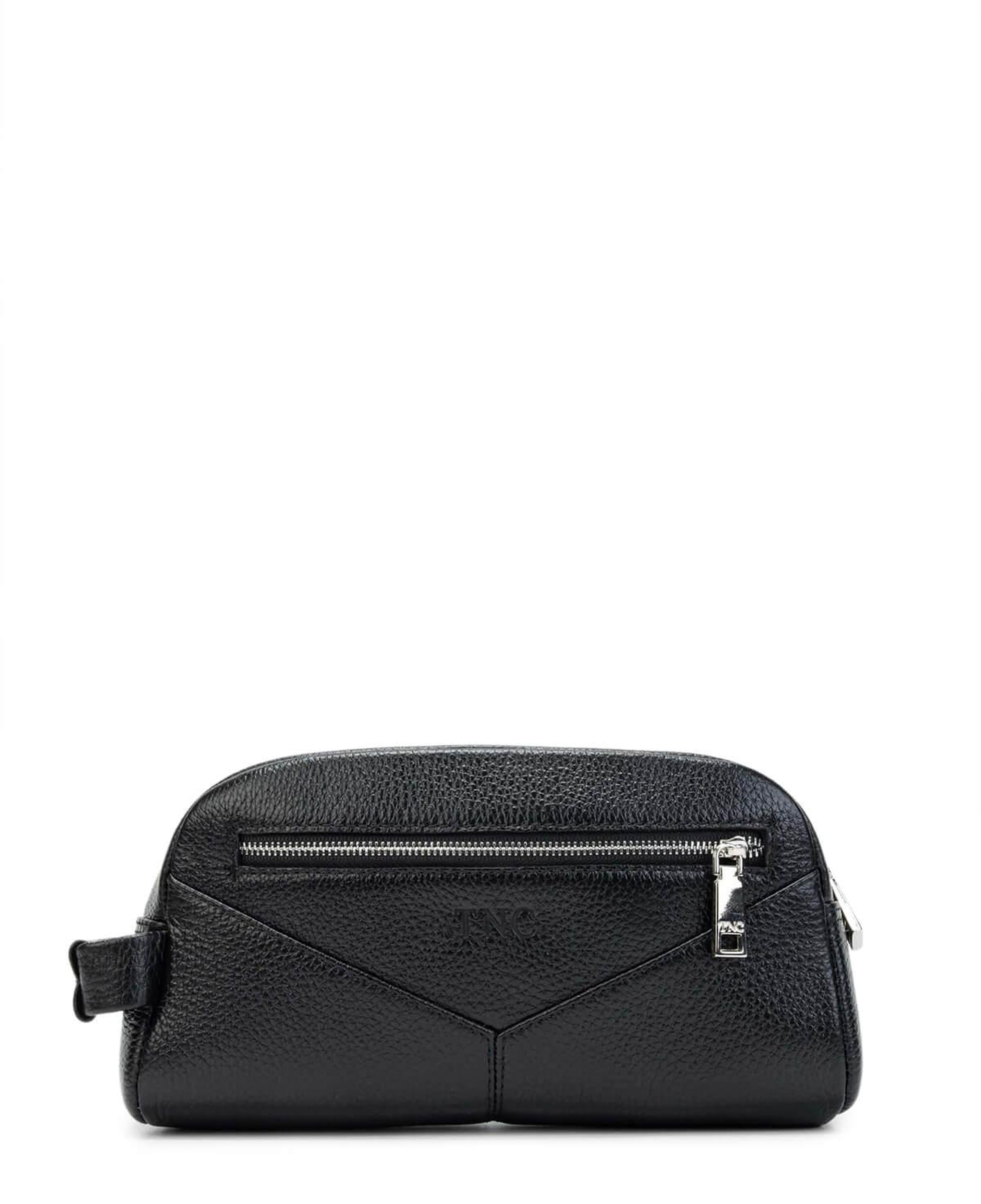 Tamer Tanca Erkek Hakiki Deri Siyah Traş Çantası