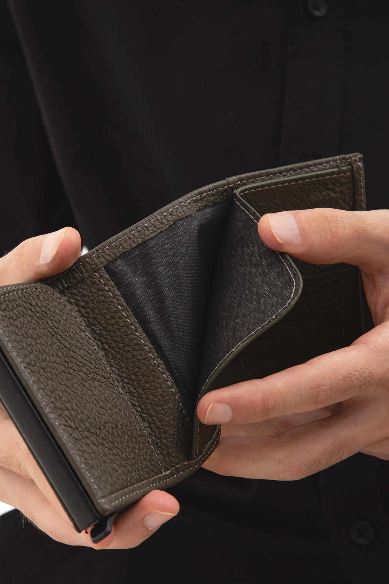 Tamer Tanca Erkek Hakiki Deri Haki Kartlık