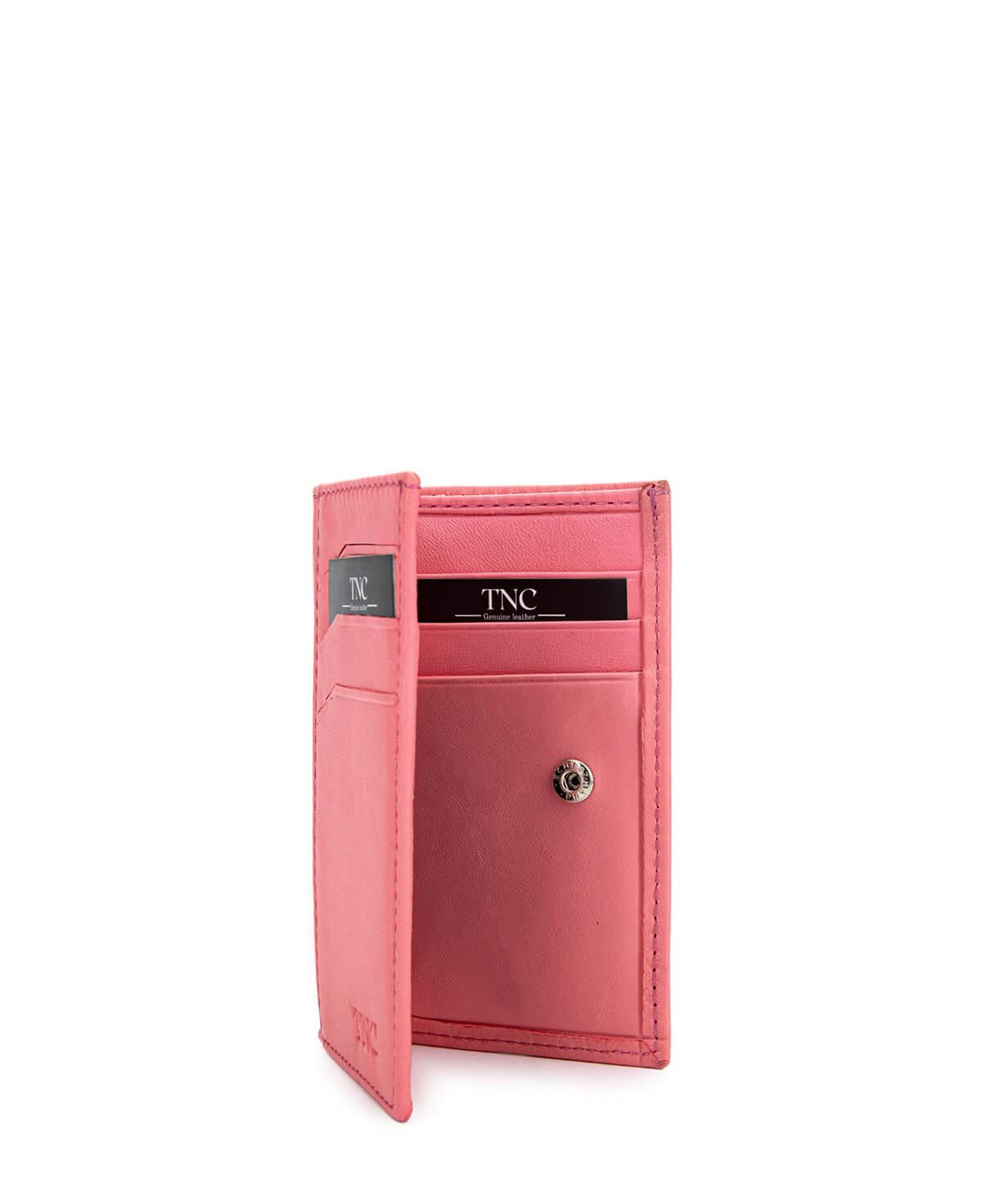 Tamer Tanca Unisex Hakiki Deri Pembe Kartlık