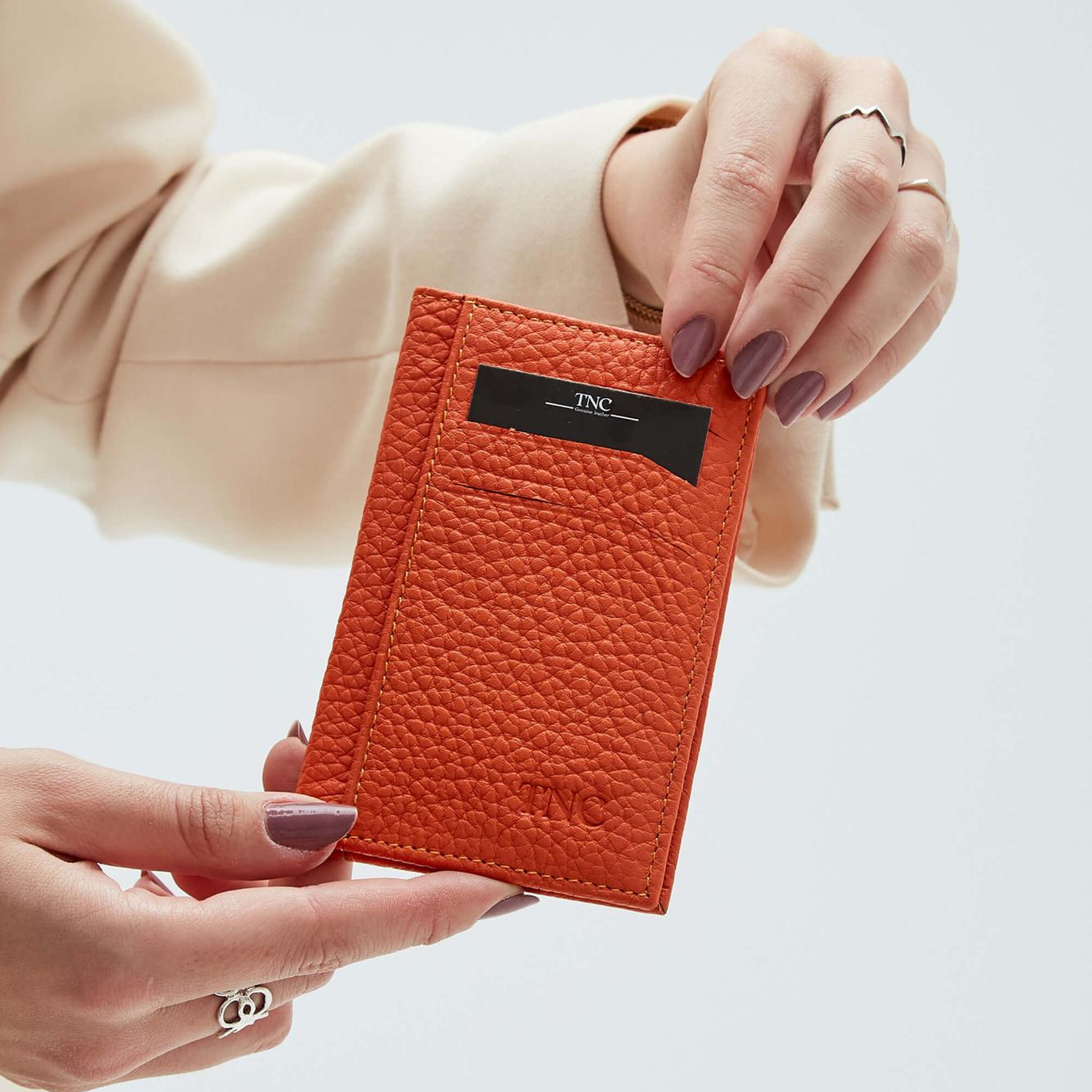 Tamer Tanca Erkek Hakiki Deri Kiremit Kartlık