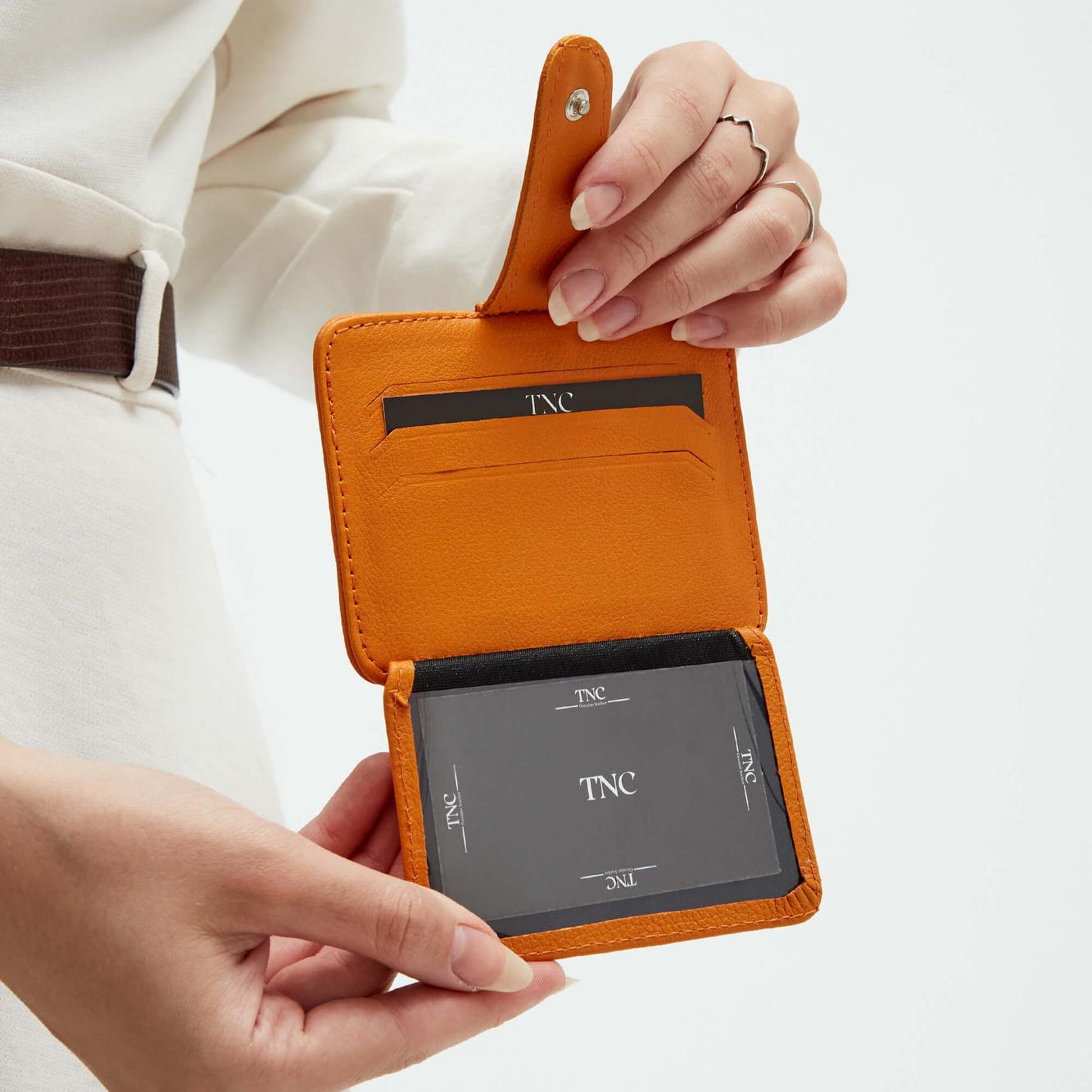 Tamer Tanca Unisex  Hakiki Deri Vizon Kartlık