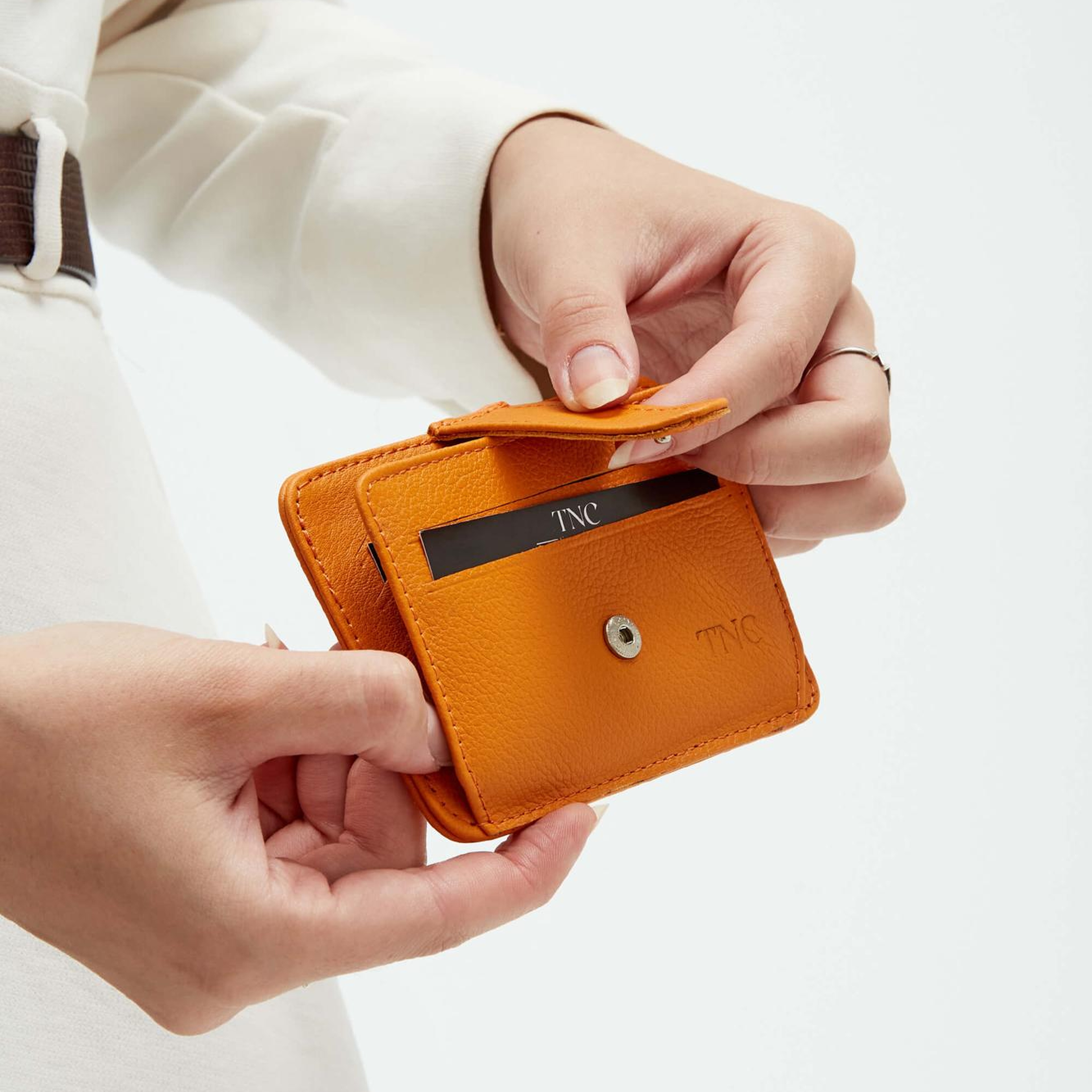 Tamer Tanca Unisex  Hakiki Deri Vizon Kartlık