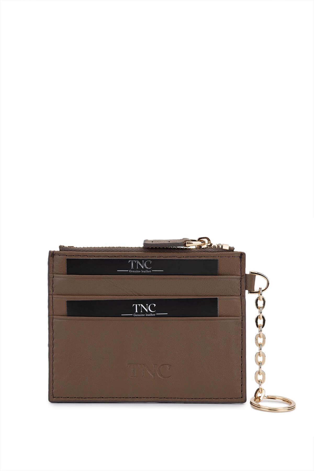 Tamer Tanca Unisex Hakiki Deri Bej Kartlık