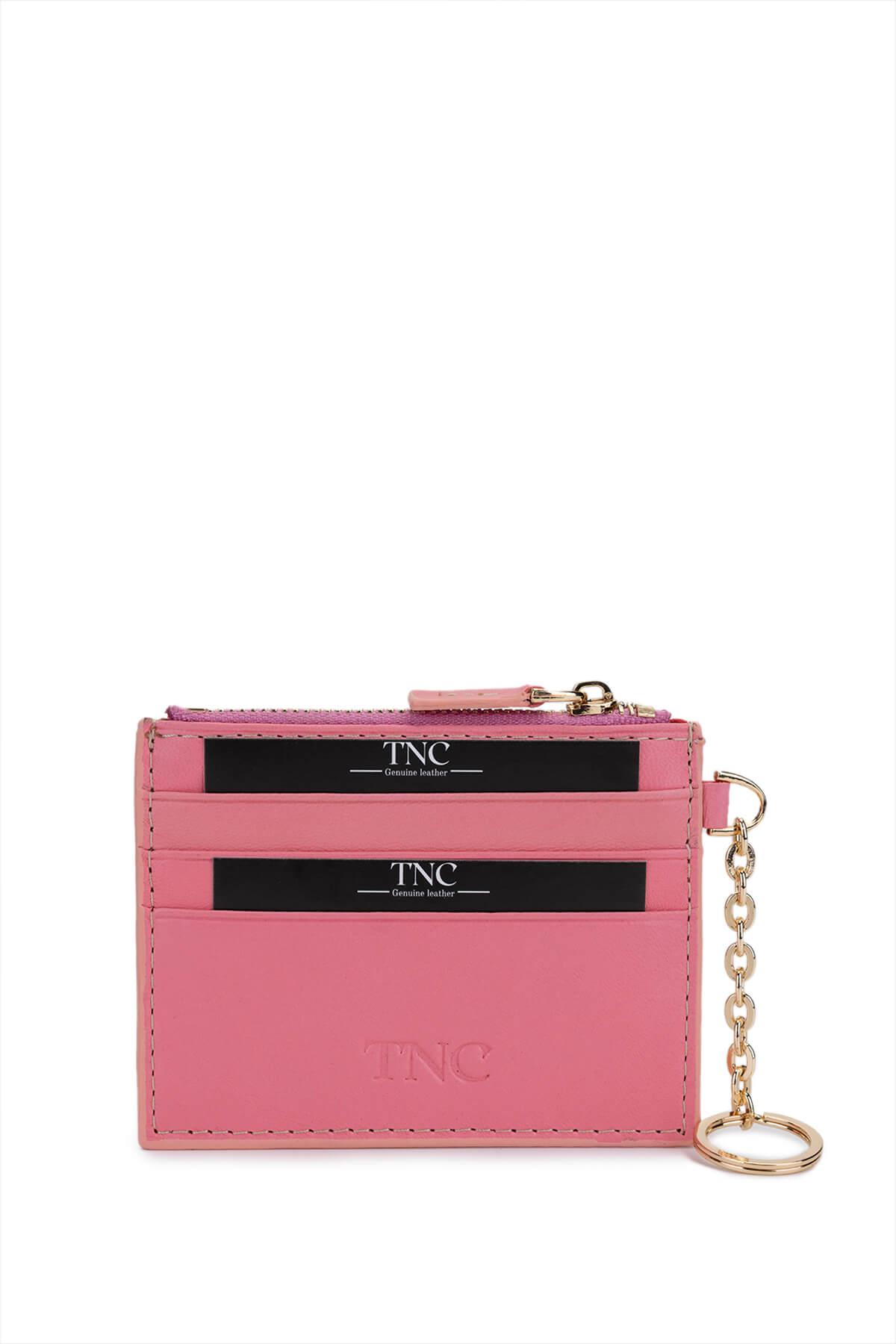 Tamer Tanca Unisex Hakiki Deri Pembe Kartlık