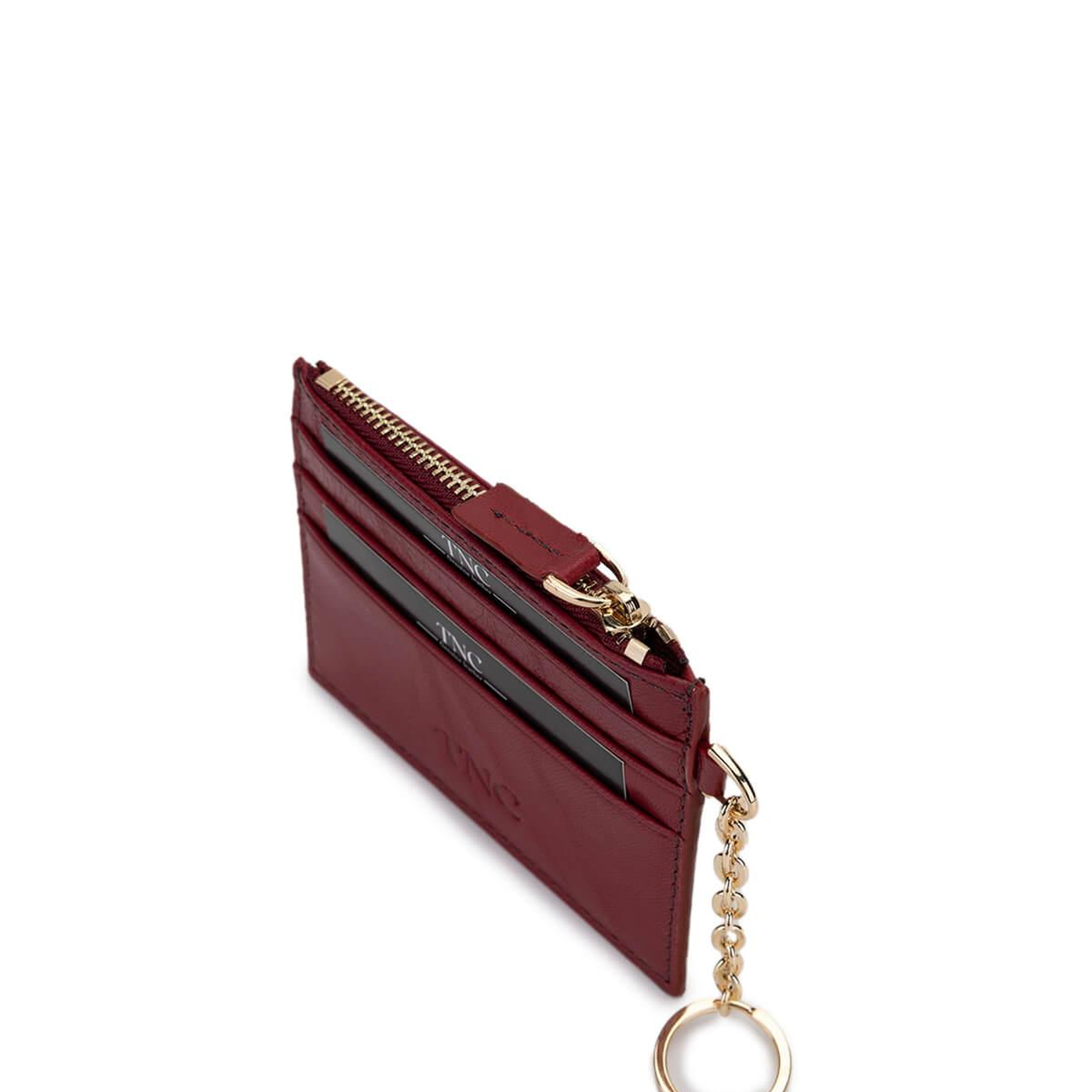Tamer Tanca Unisex Hakiki Deri Bordo Kartlık