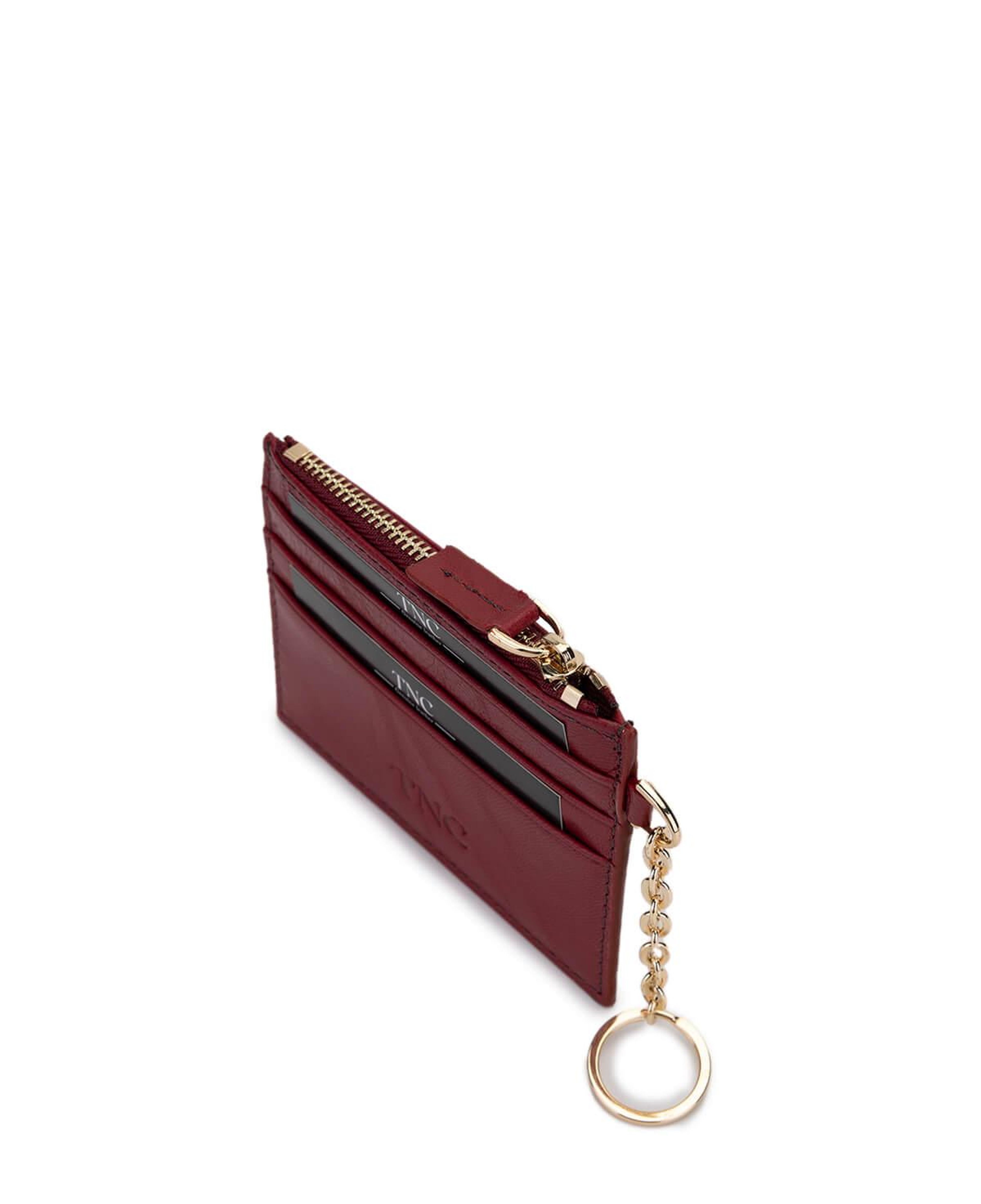 Tamer Tanca Unisex Hakiki Deri Bordo Kartlık
