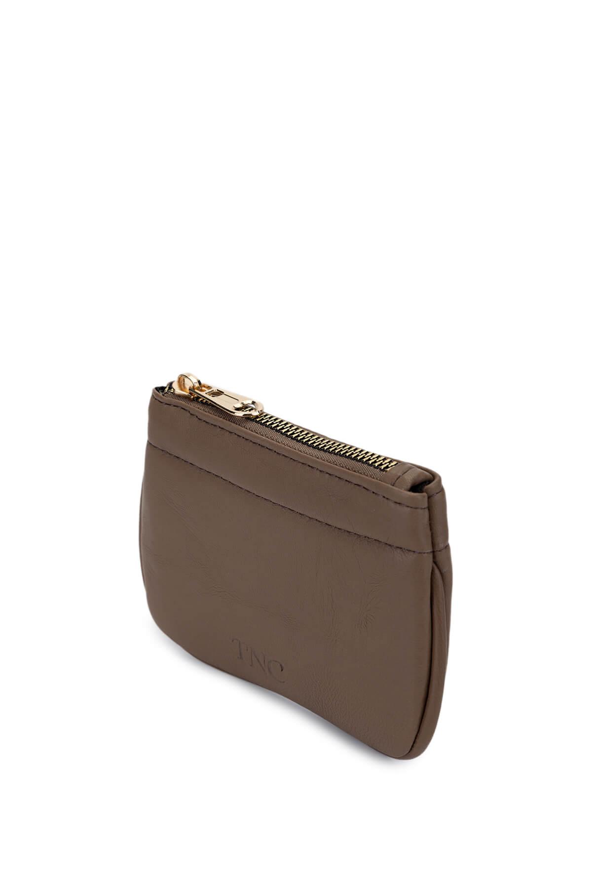 Tamer Tanca Unisex Hakiki Deri Bej Kartlık