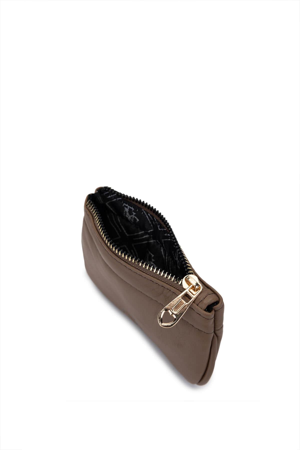 Tamer Tanca Unisex Hakiki Deri Bej Kartlık